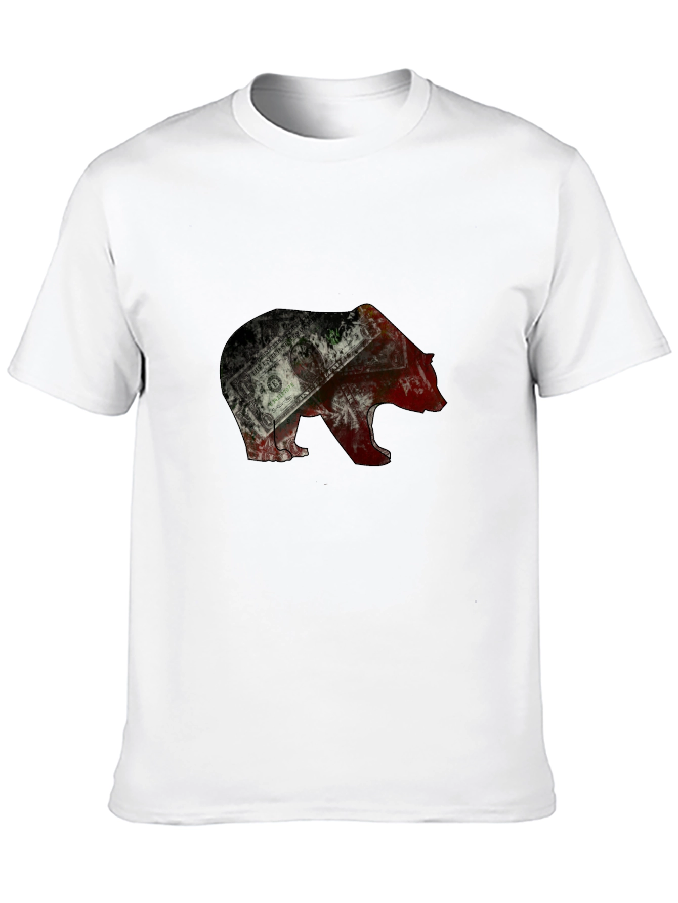 Bear Graphic Mens T-Shirt - Black