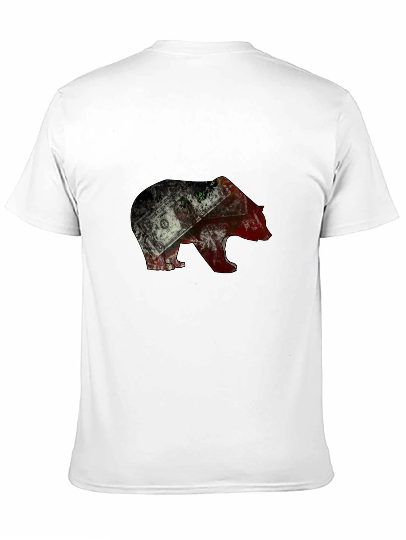 Bear Graphic Mens T-Shirt - Black