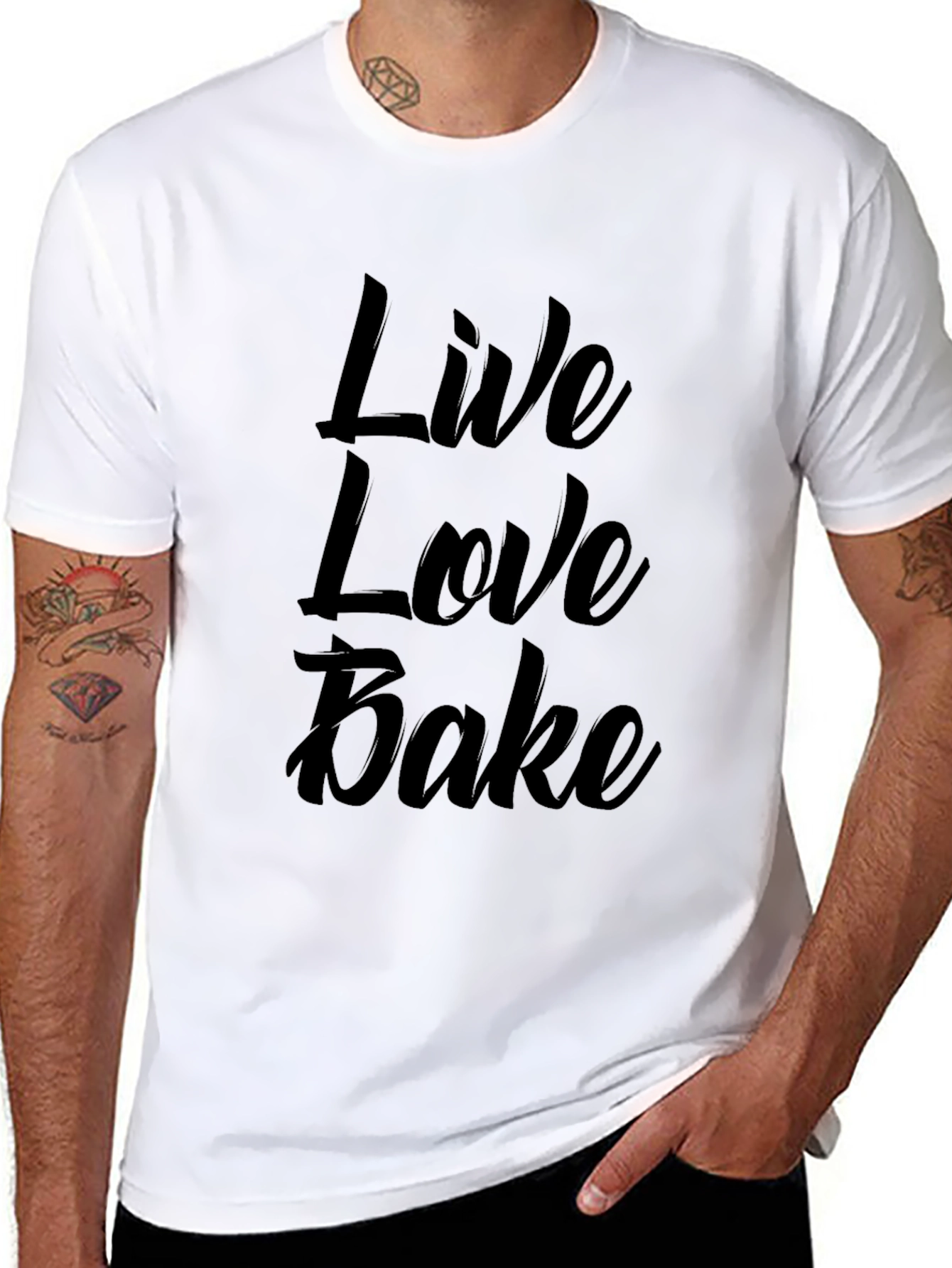 Live Love Bake T-Shirt - Stylish Graphic Tee
