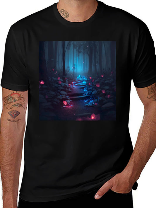 Enchanted Forest Tee - Luminous Nature Design