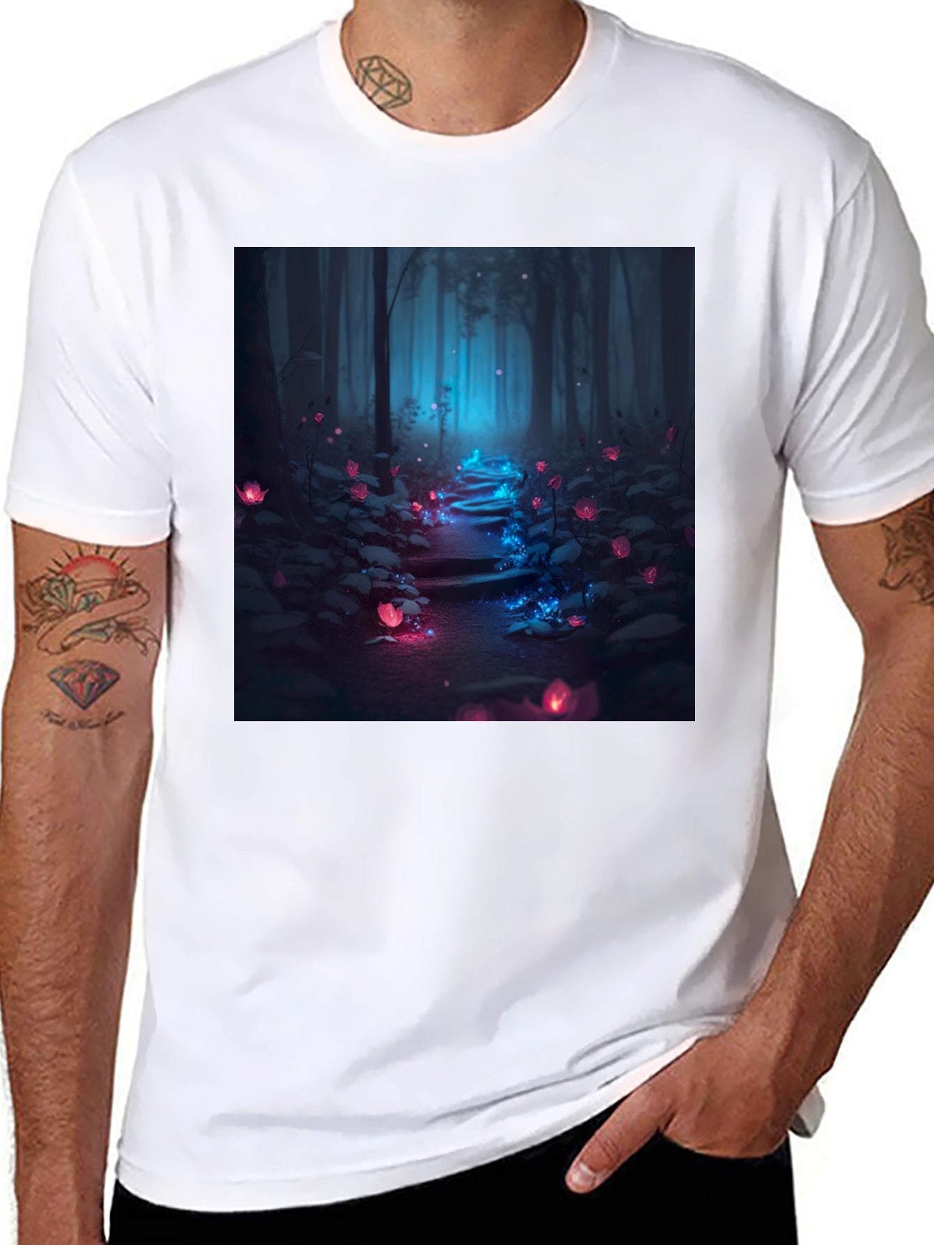 Enchanted Forest Tee - Luminous Nature Design