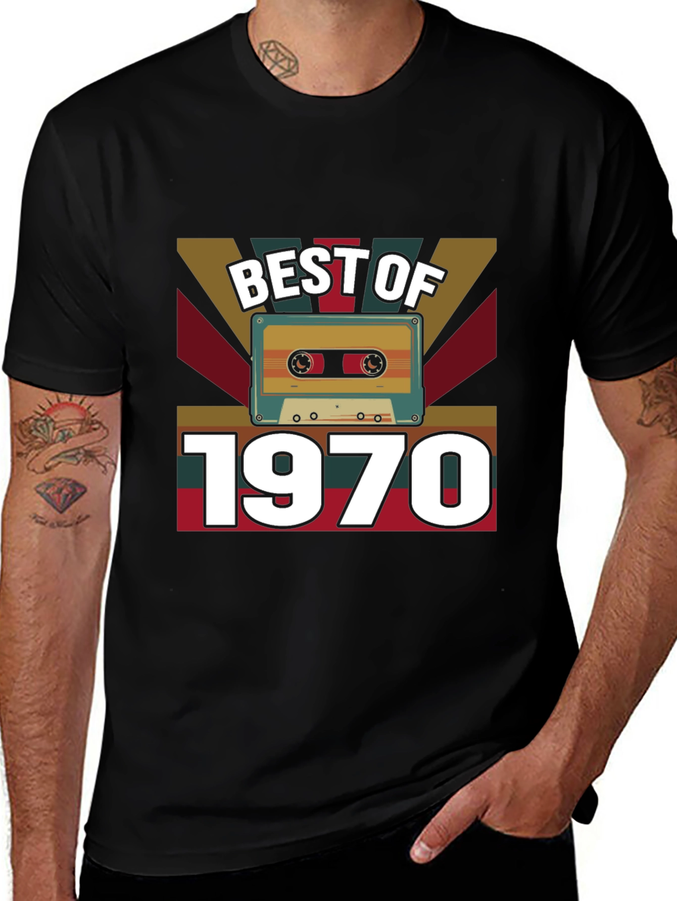 Best of 1970 Cassette Tape Graphic Tee