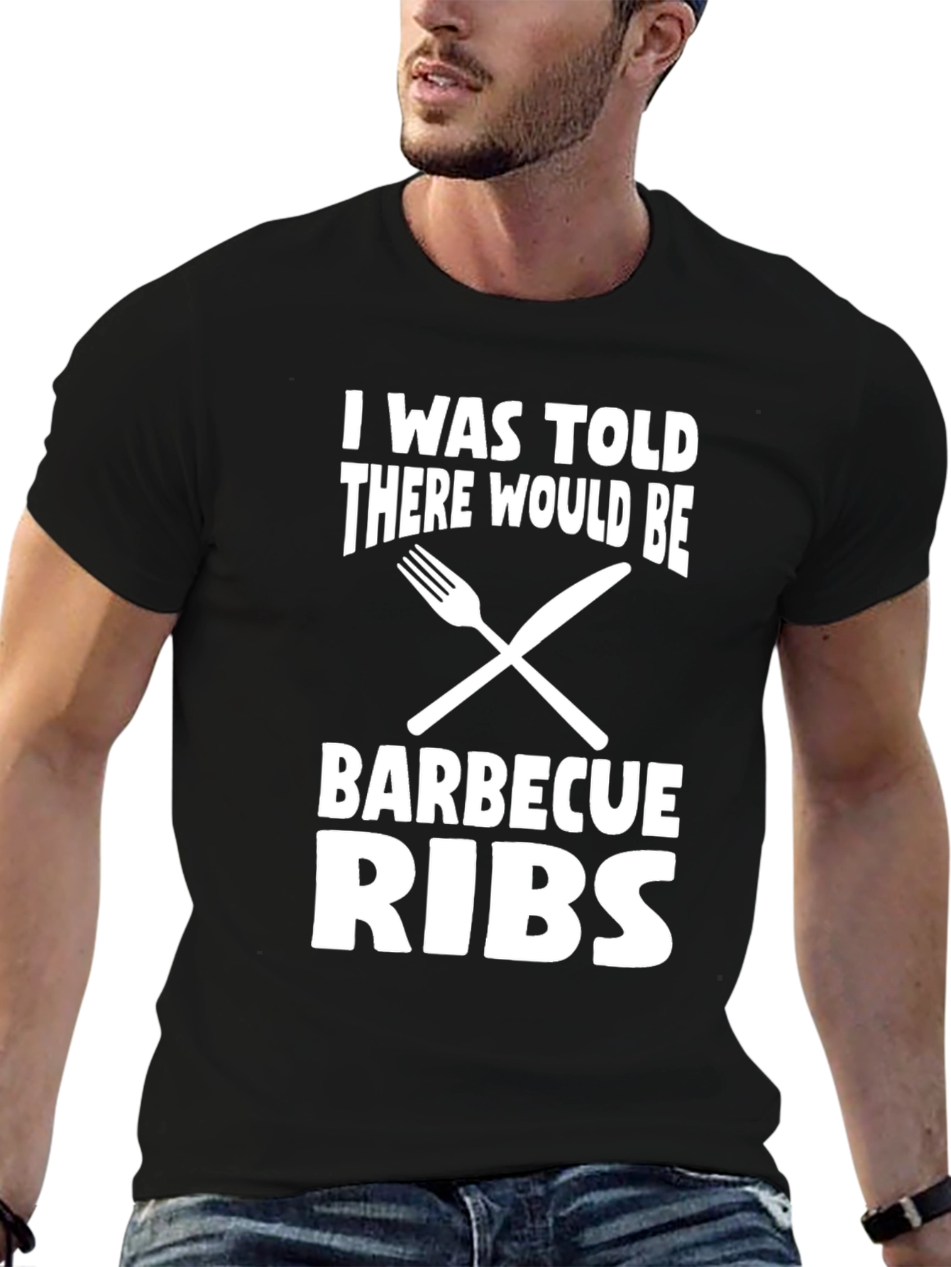 BBQ Ribs Graphic T-Shirt - Foodie Humor Tee