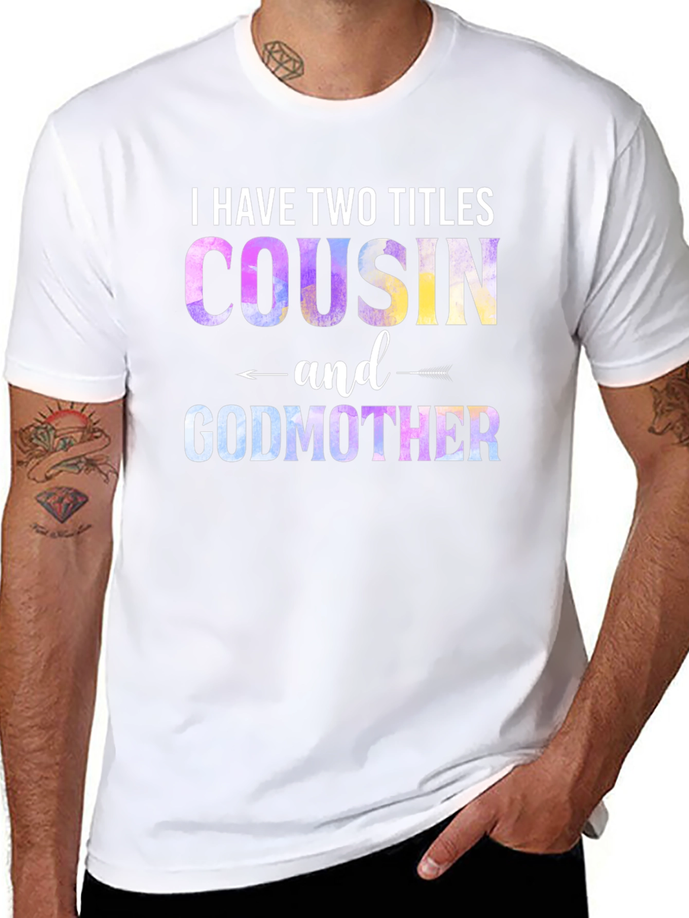Cousin & Godmother Novelty Graphic T-Shirt