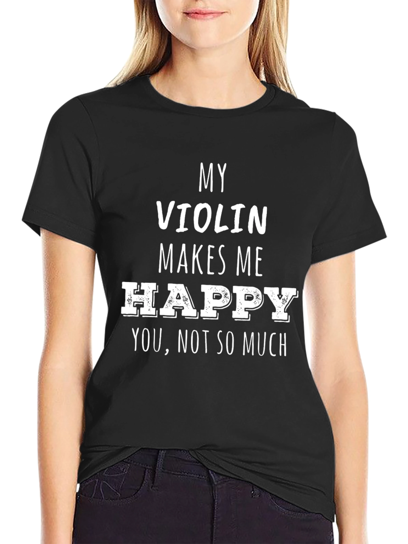 My Violin Makes Me Happy Graphic Tee