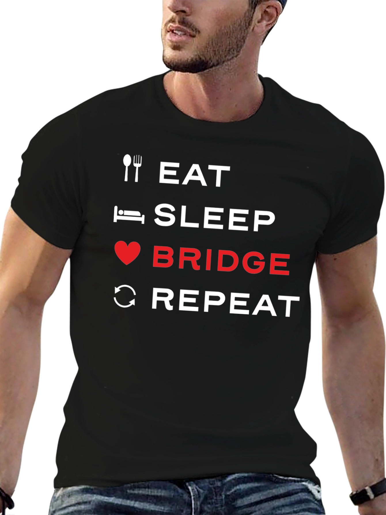 Eat Sleep Bridge Repeat T-Shirt