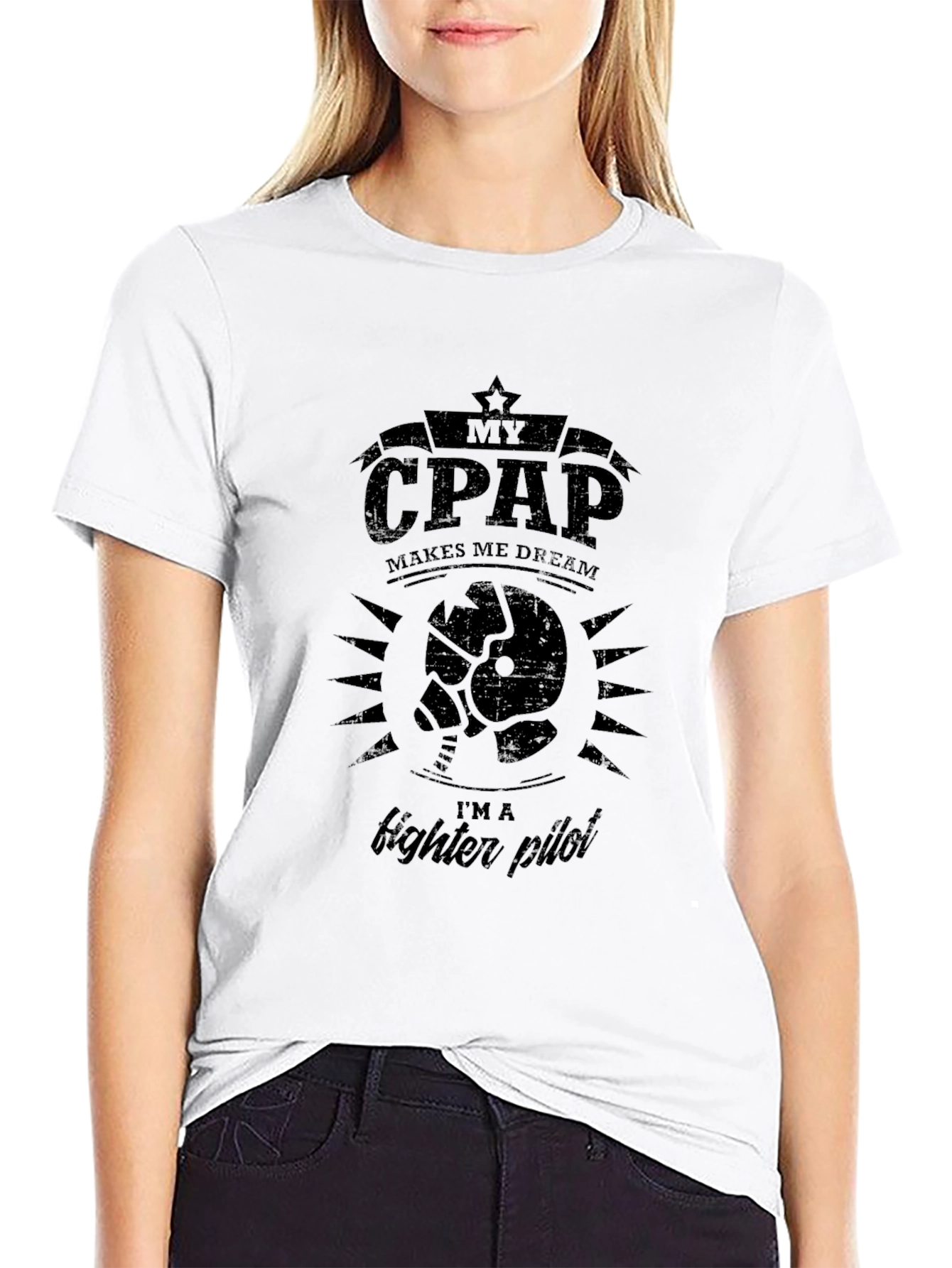 My CPAP Makes Me Dream Fighter Pilot T-Shirt
