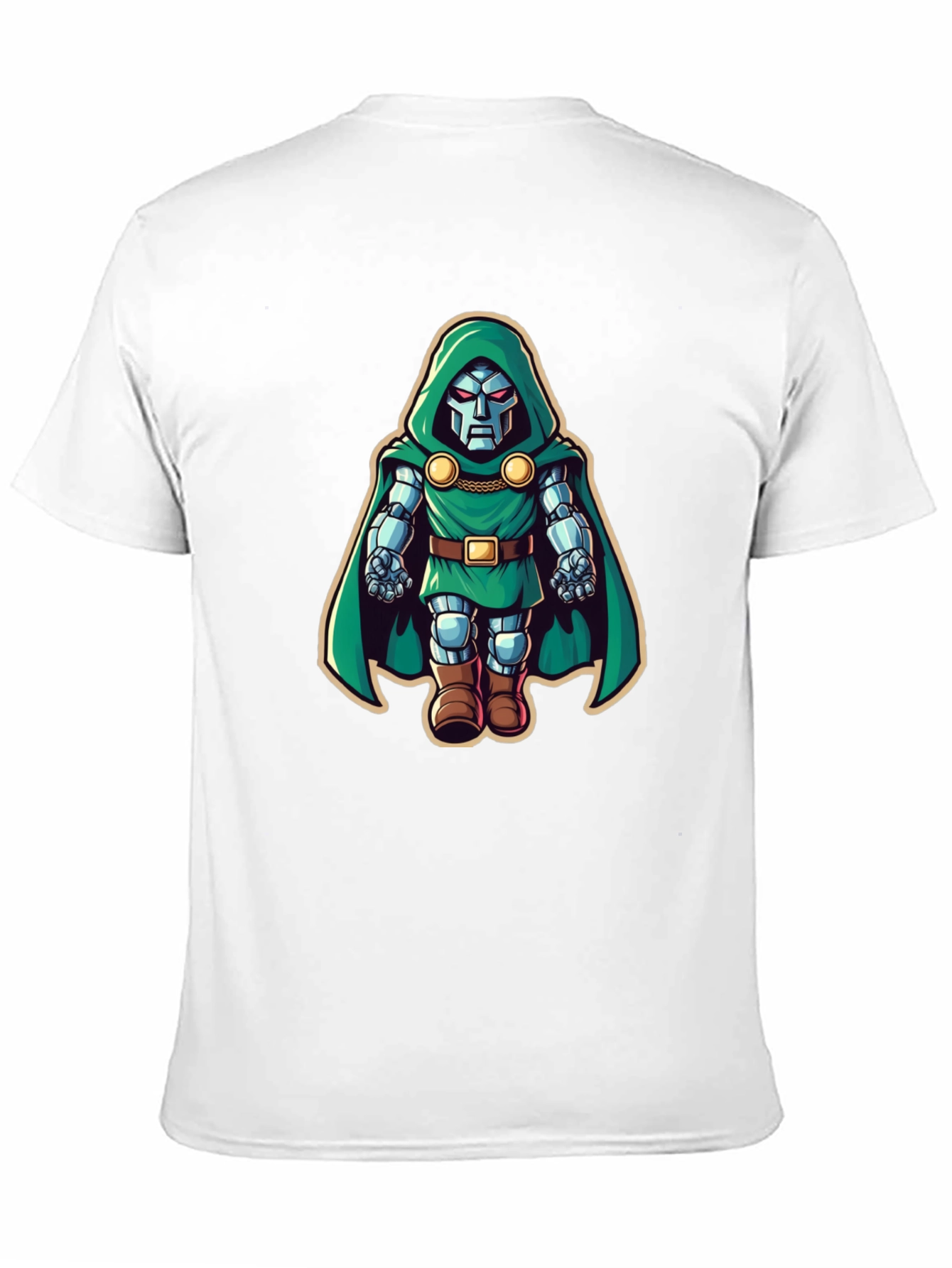Dr. Doom Cartoon Black T-Shirt