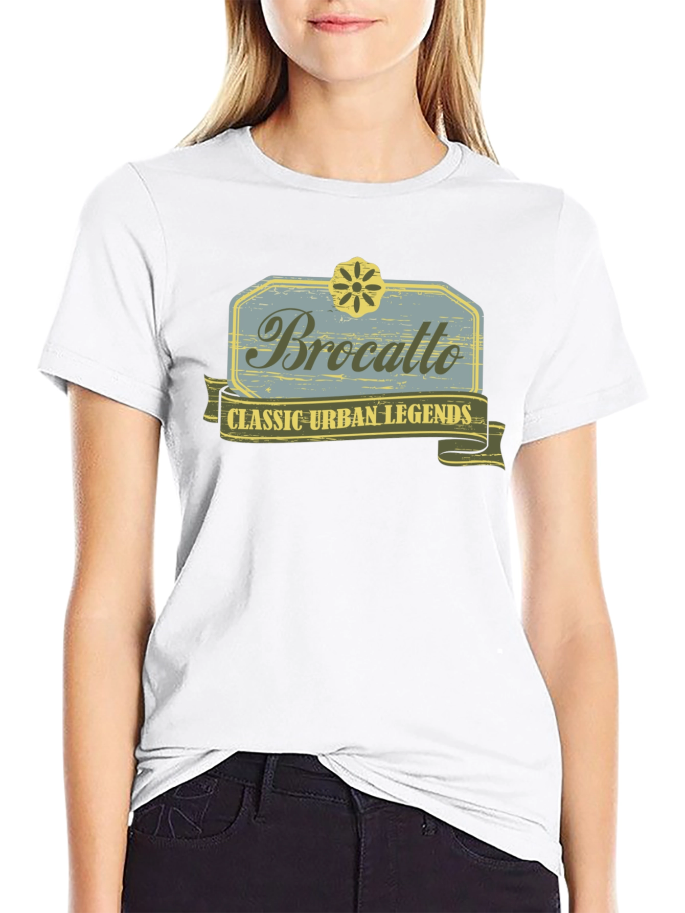 Brocatto Classic Urban Legends Black Graphic T-Shirt