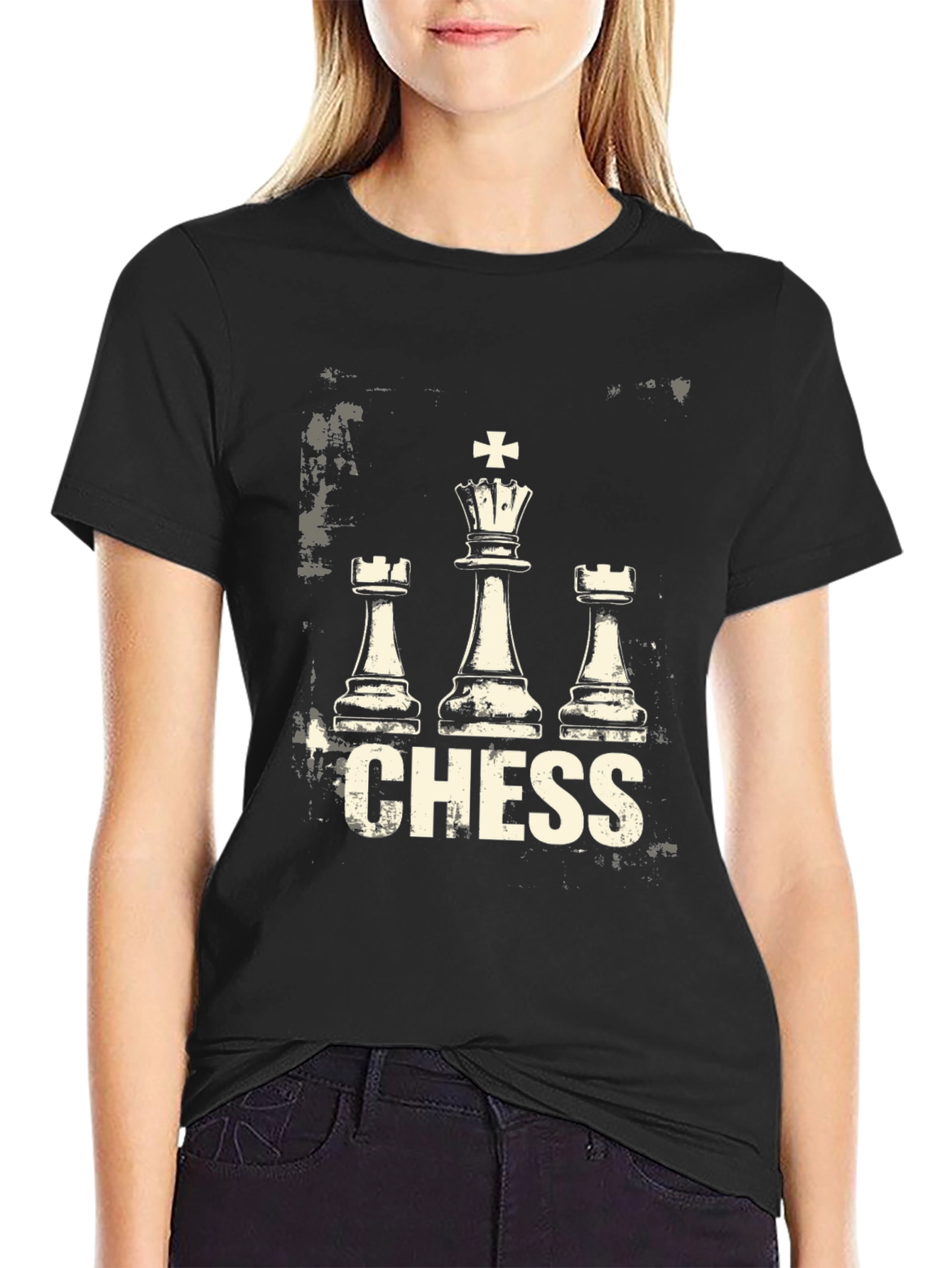 Chess Graphic Tee - King Rook Design