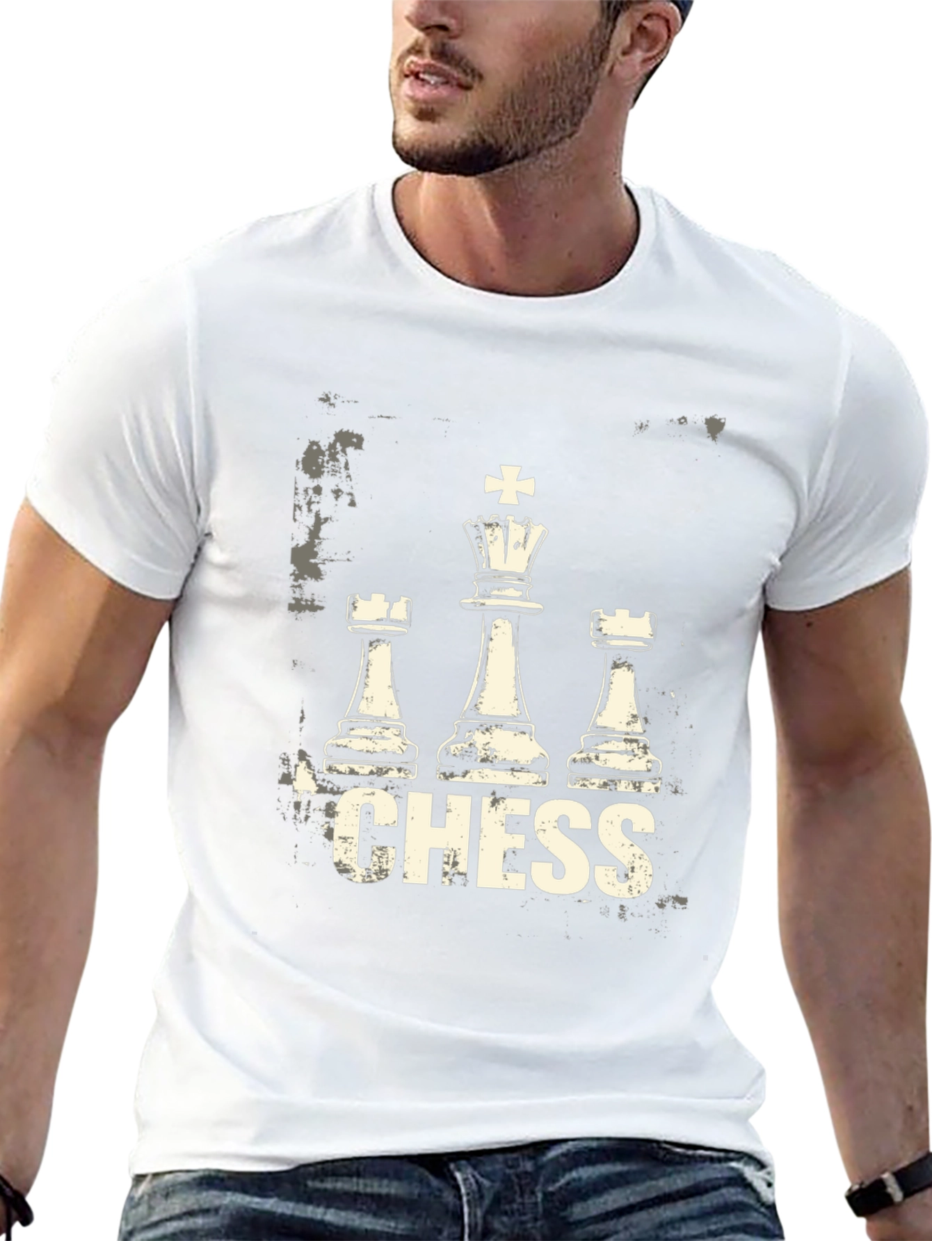 Chess Graphic Tee - King Rook Design