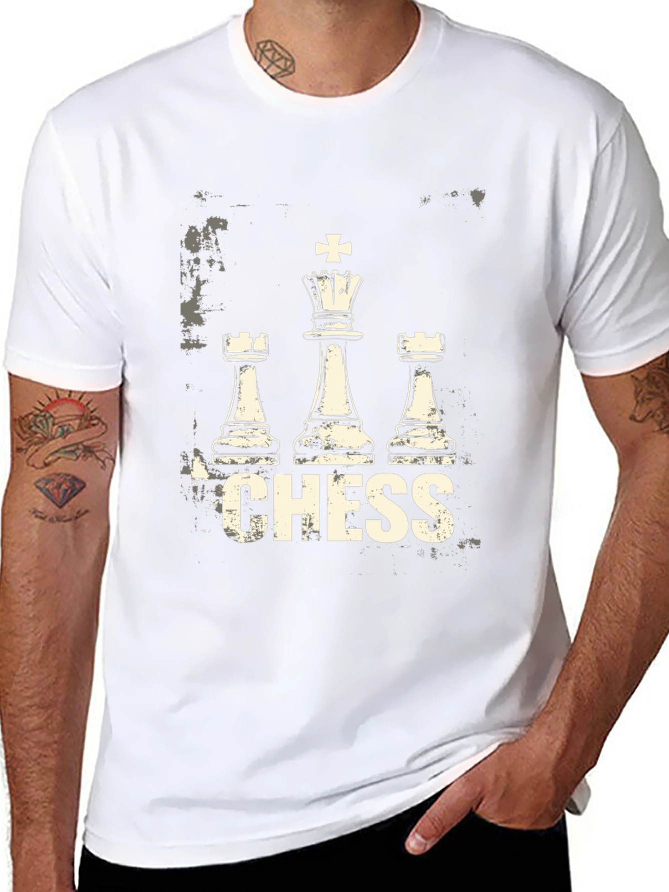 Chess Graphic Tee - King Rook Design
