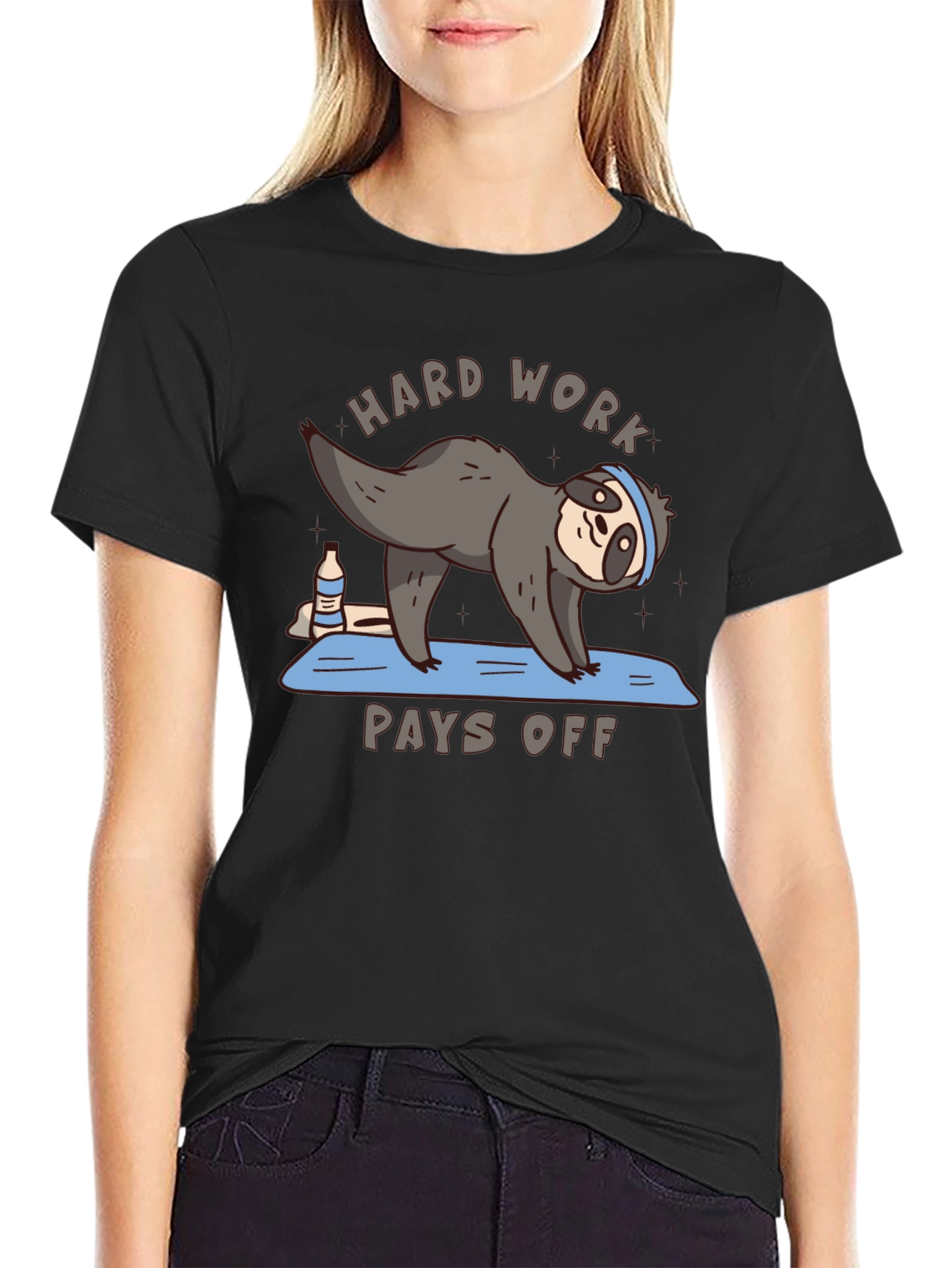 Hard Work Pays Off Sloth Yoga T-Shirt