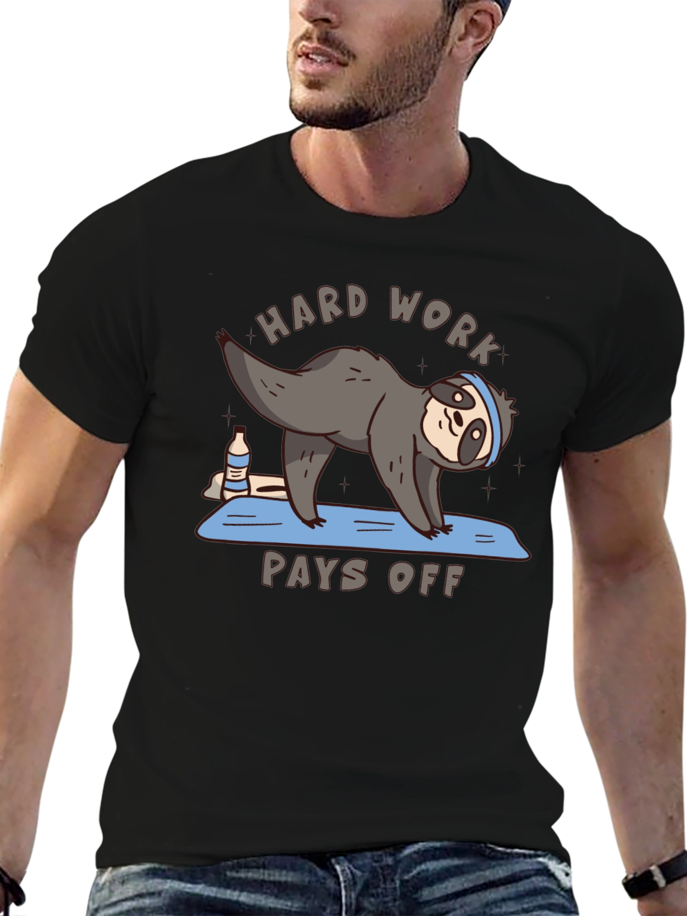 Hard Work Pays Off Sloth Yoga T-Shirt