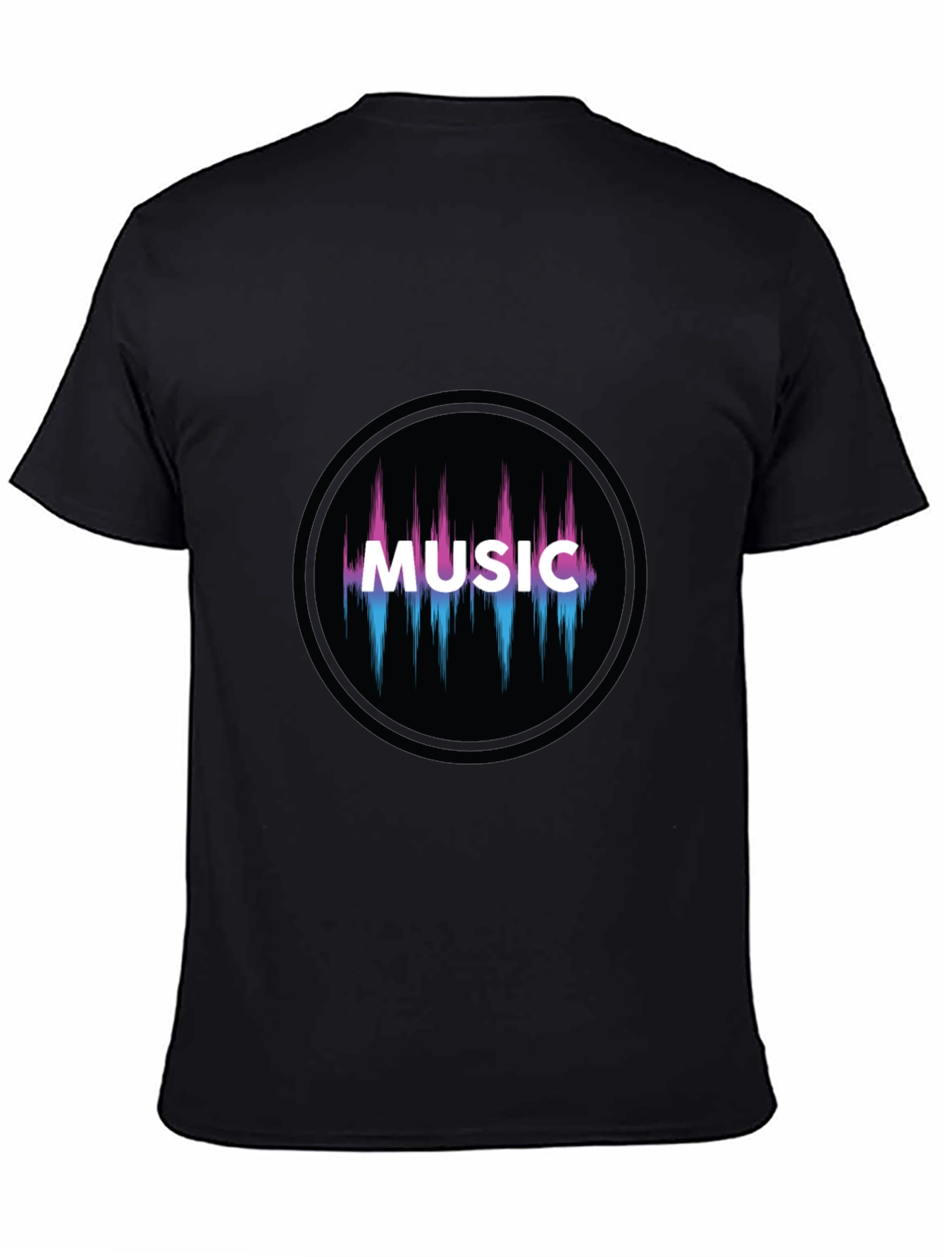 Music Graphic T-Shirt - Stylish Audio Wave Design