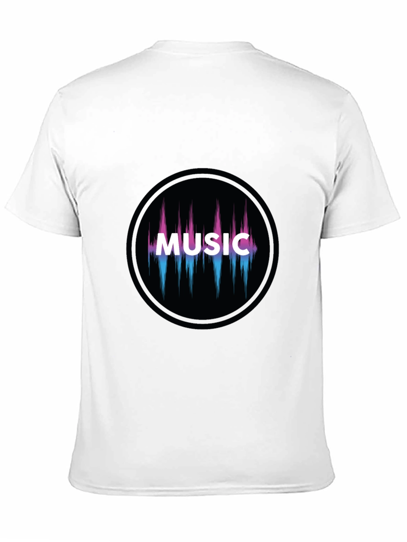 Music Graphic T-Shirt - Stylish Audio Wave Design