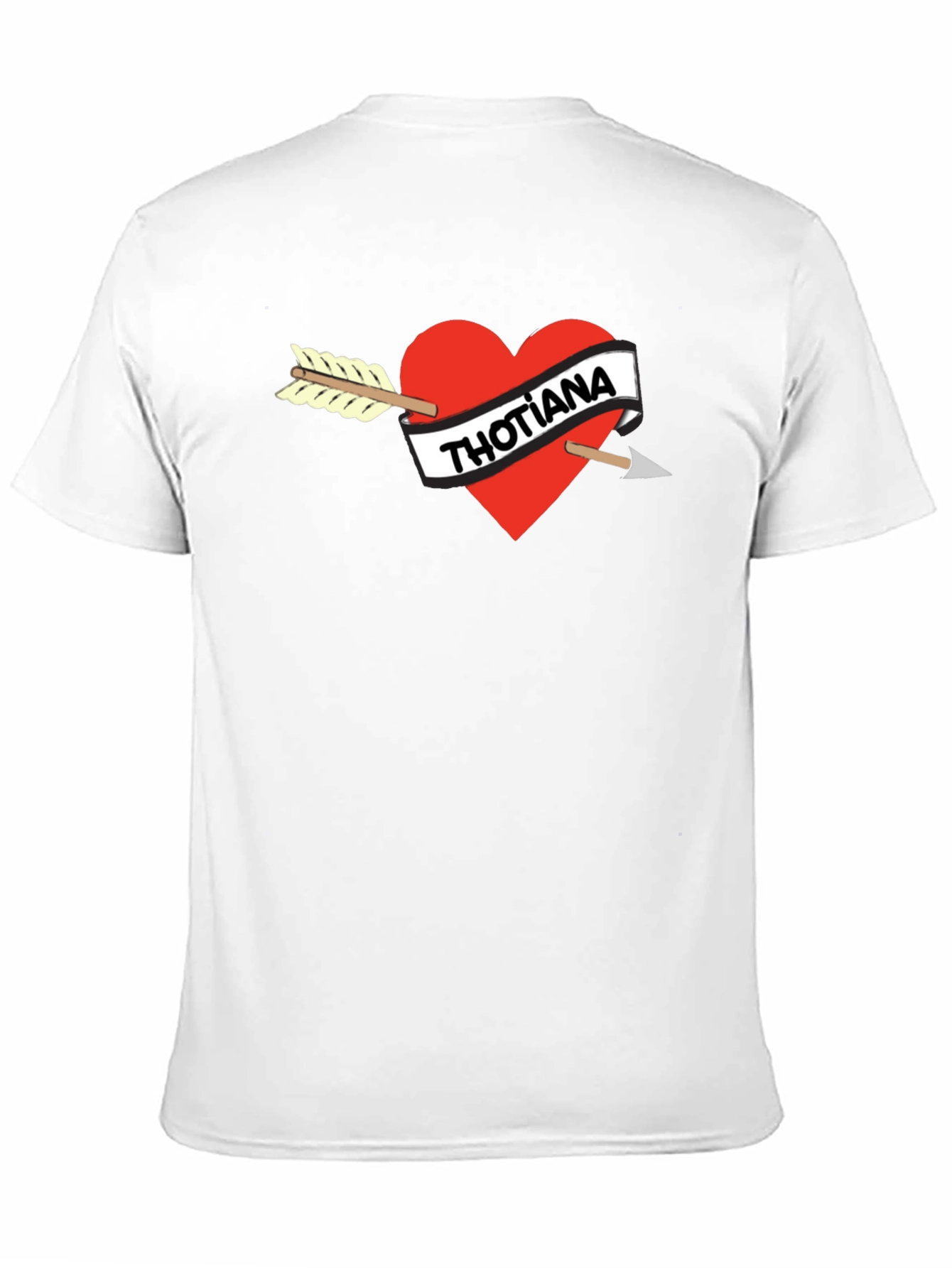 Thotiana Heart Arrow T-Shirt - Black