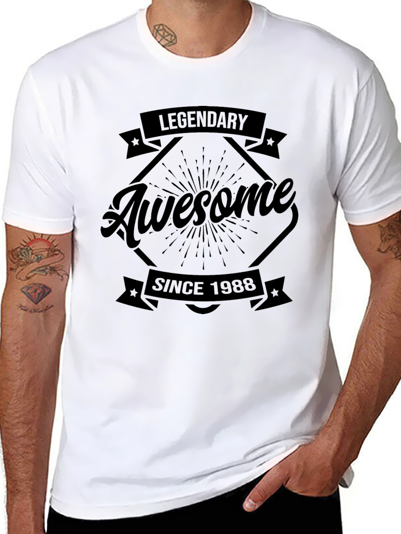 Legendary Awesome Since 1988 Black T-Shirt