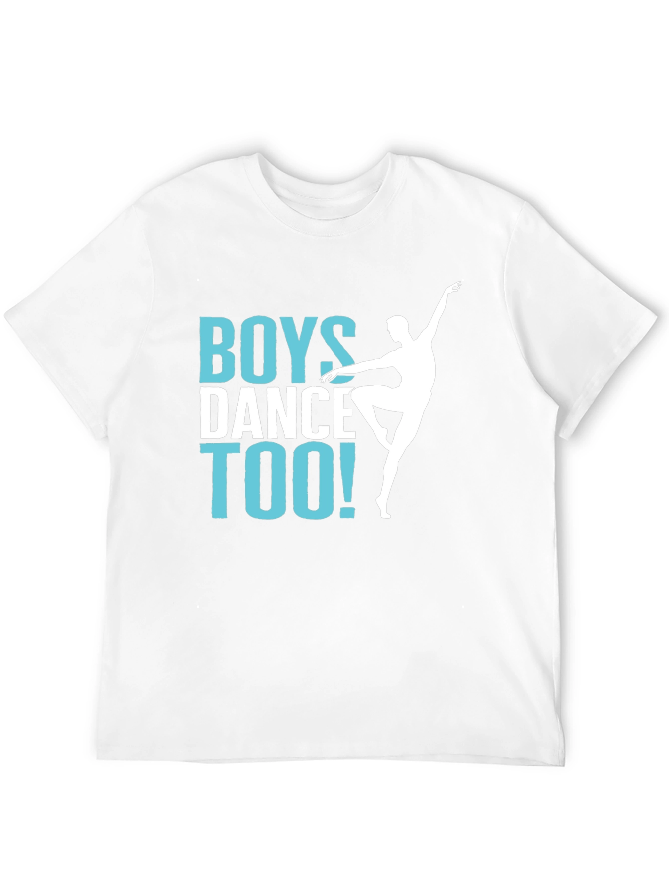 Boys Dance Too! Graphic Tee - Unisex Black T-Shirt