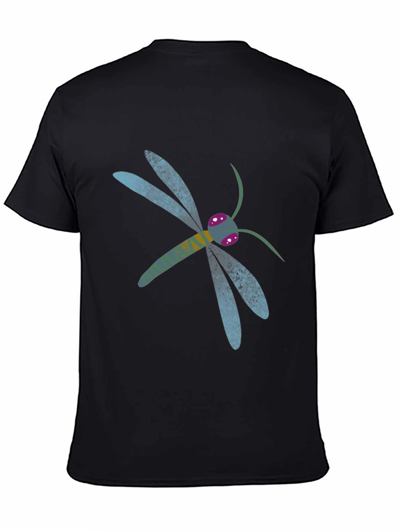 Dragonfly Graphic Black T-Shirt - Nature Lovers Tee