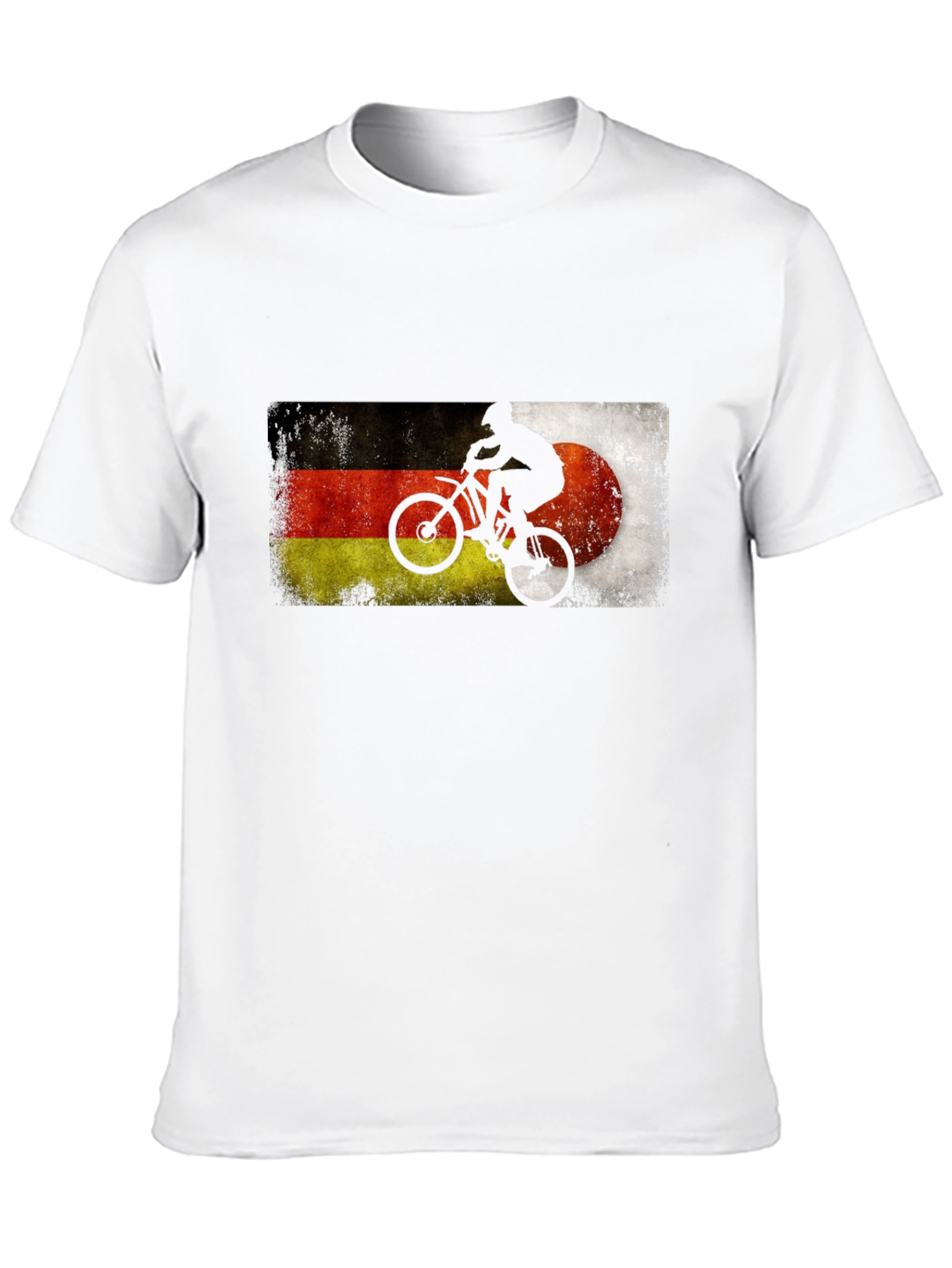 Germany Flag Biker Silhouette Graphic Tee
