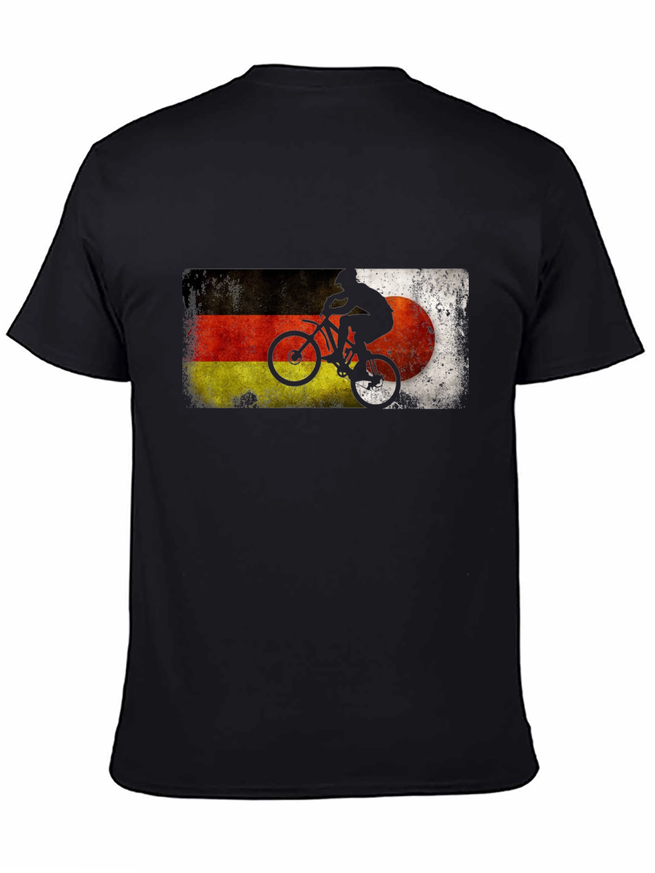 Germany Flag Biker Silhouette Graphic Tee