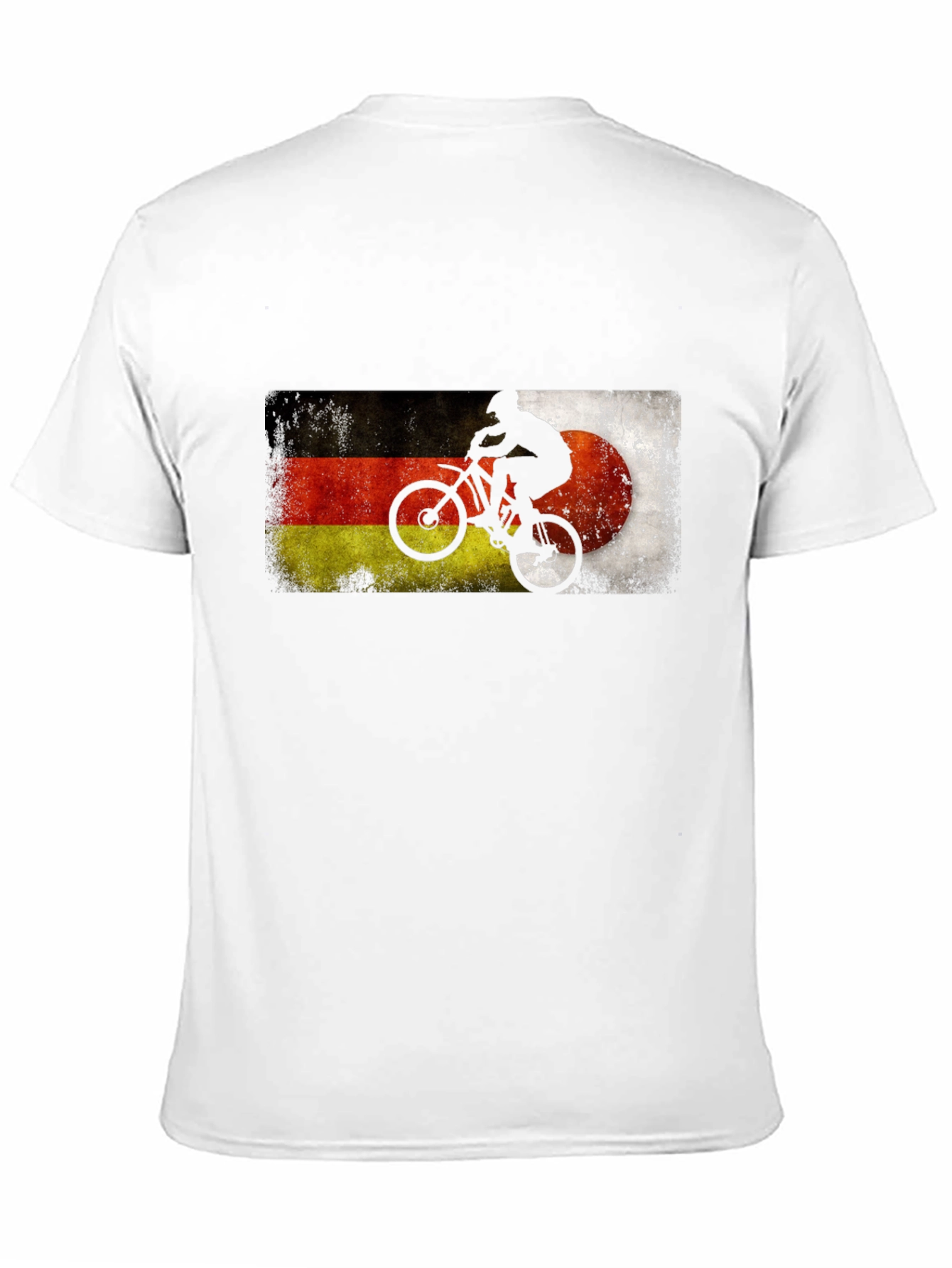 Germany Flag Biker Silhouette Graphic Tee
