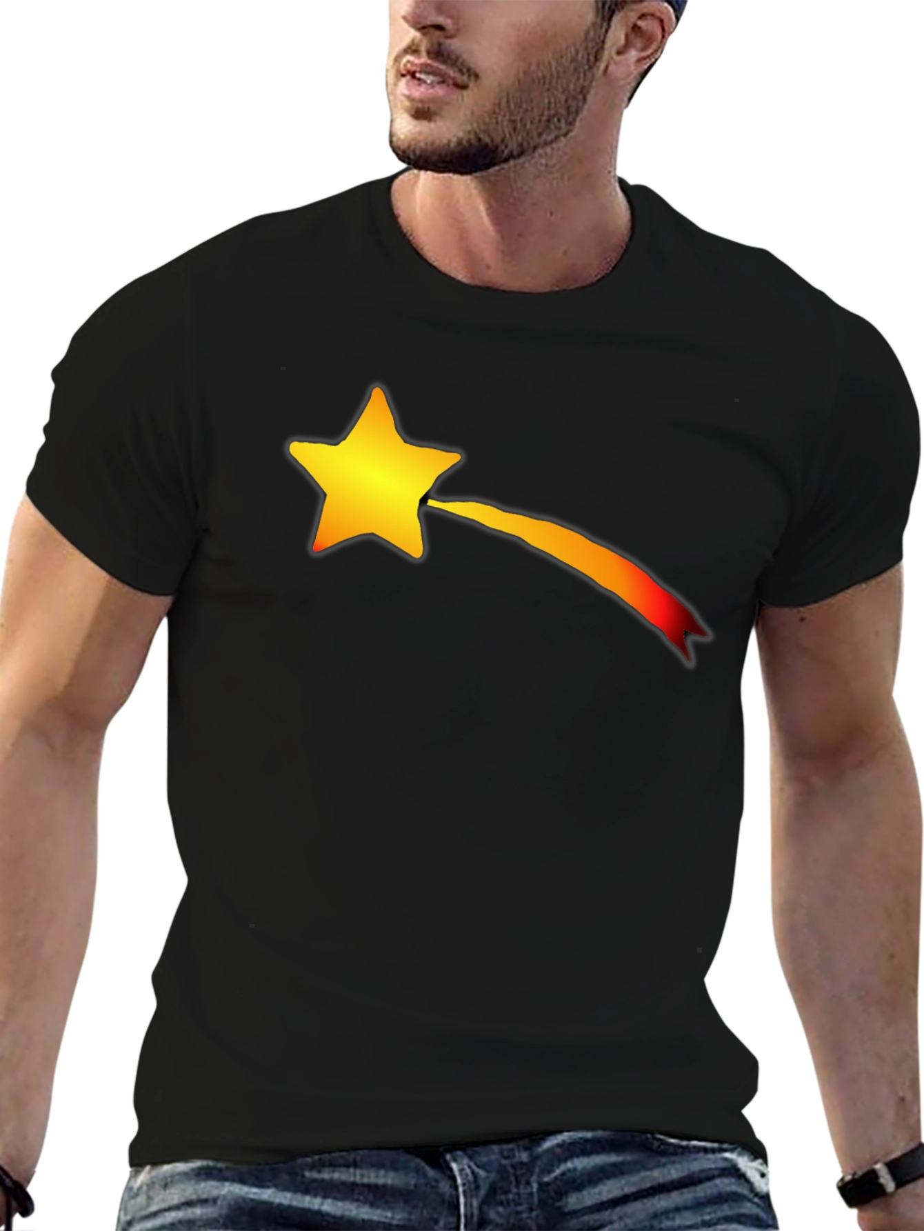 Star Trail Black T-Shirt