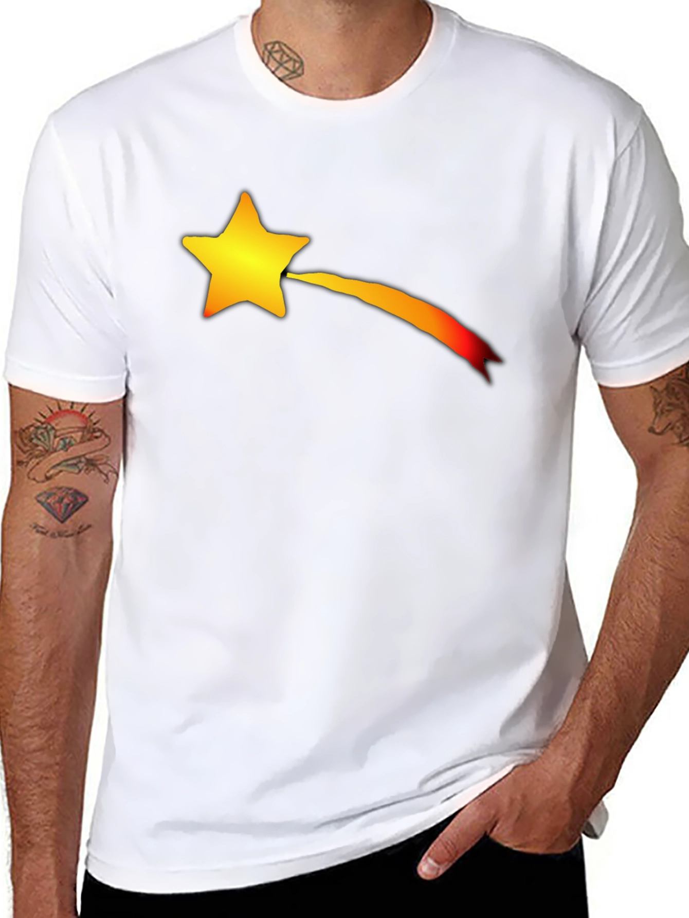 Star Trail Black T-Shirt