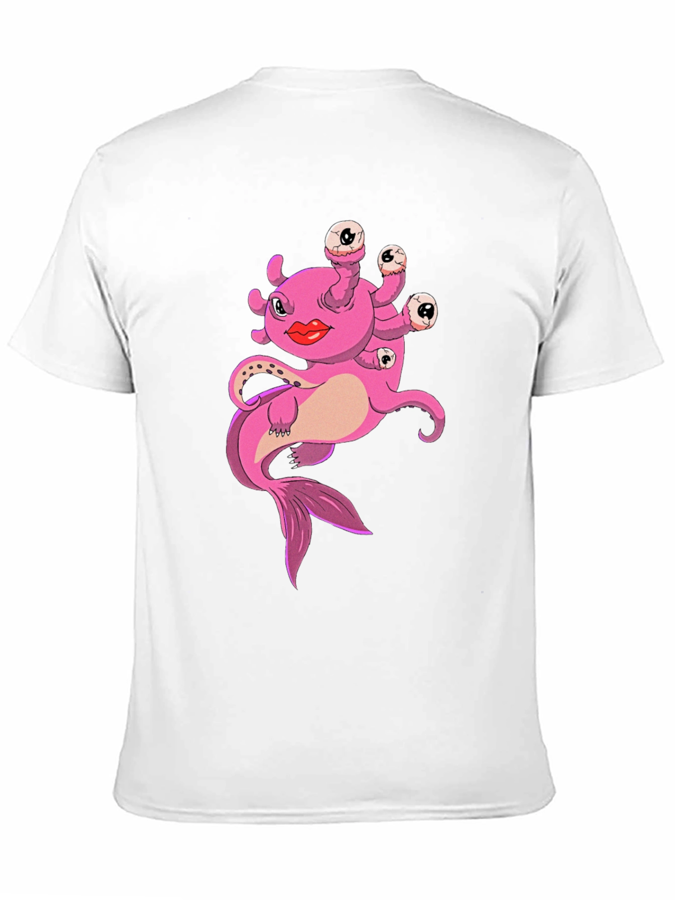Funny Pink Creature Graphic T-Shirt