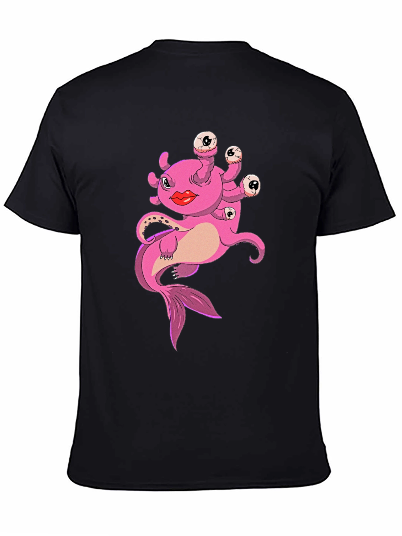 Funny Pink Creature Graphic T-Shirt