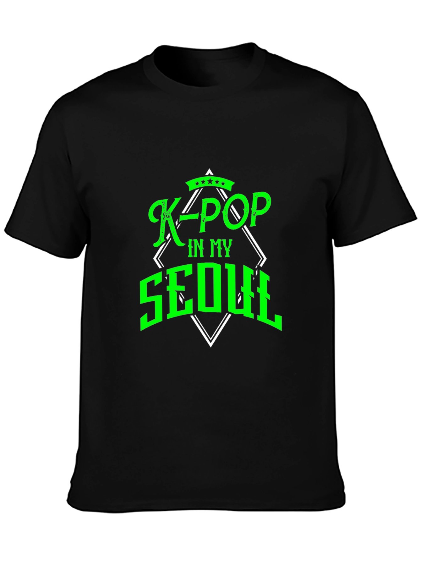 K-POP In My Seoul Black T-Shirt
