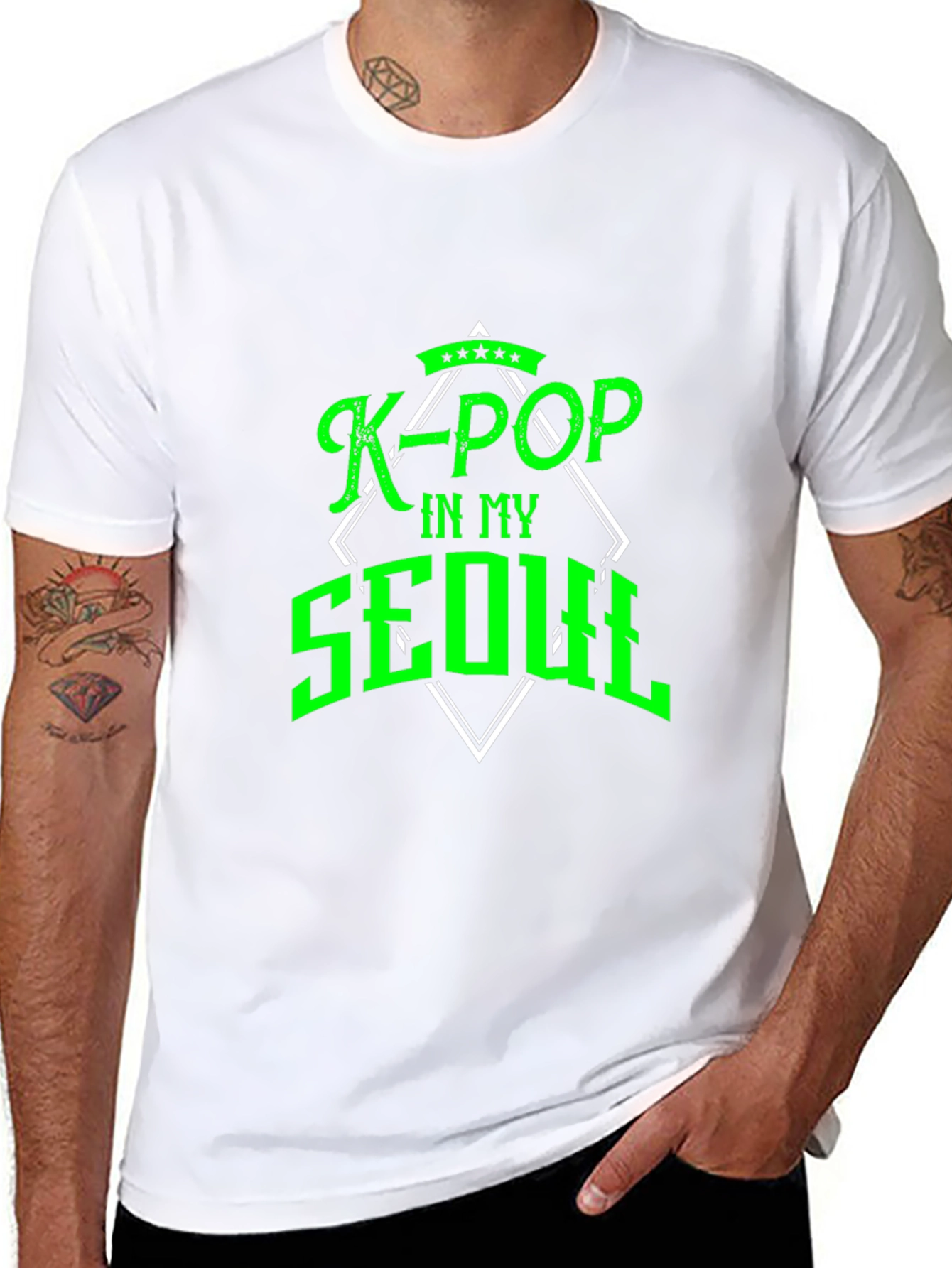 K-POP In My Seoul Black T-Shirt