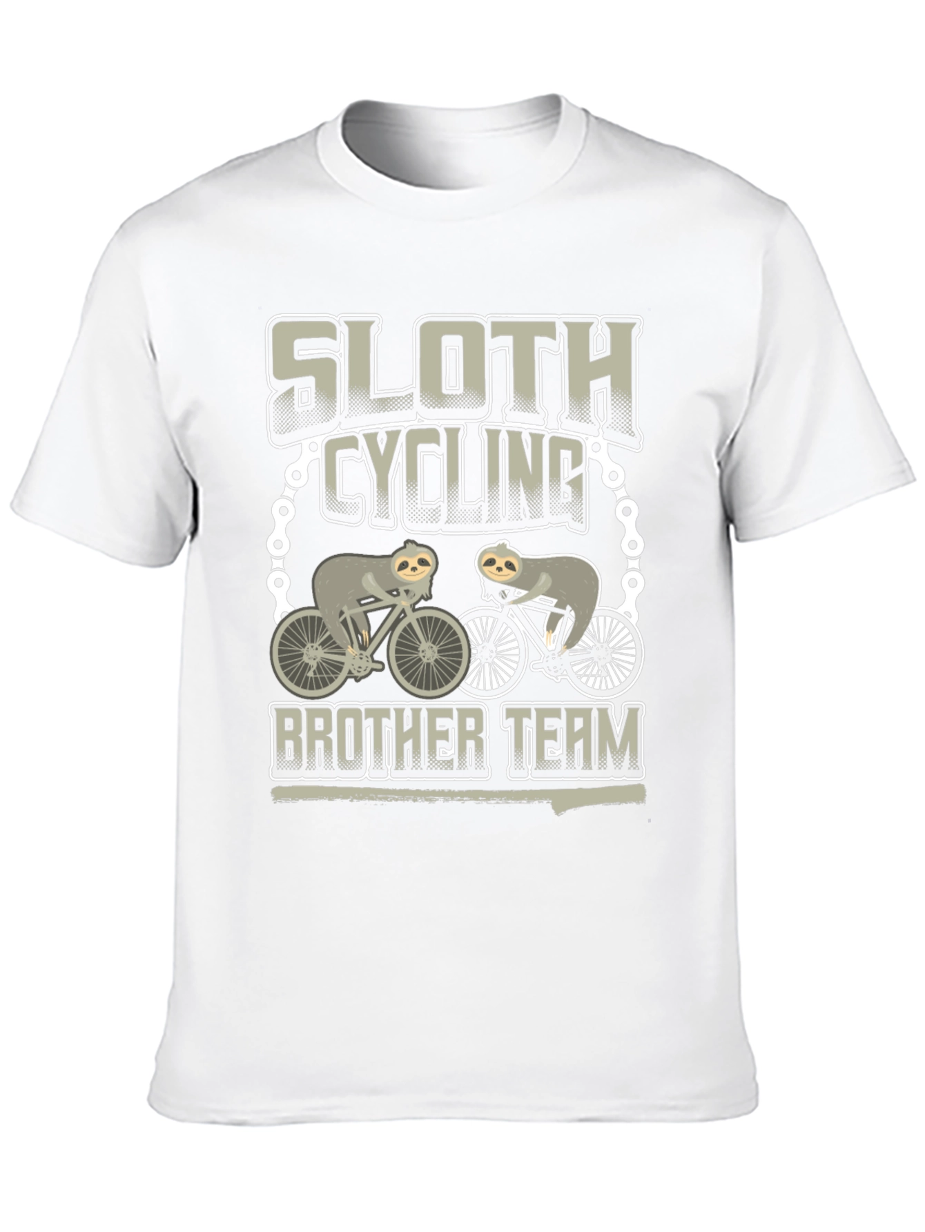 Sloth Cycling Brother Team T-Shirt