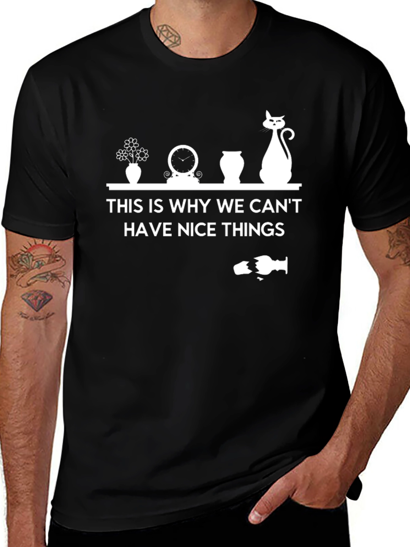 Funny Why We Cant Have Nice Things Cat T-Shirt