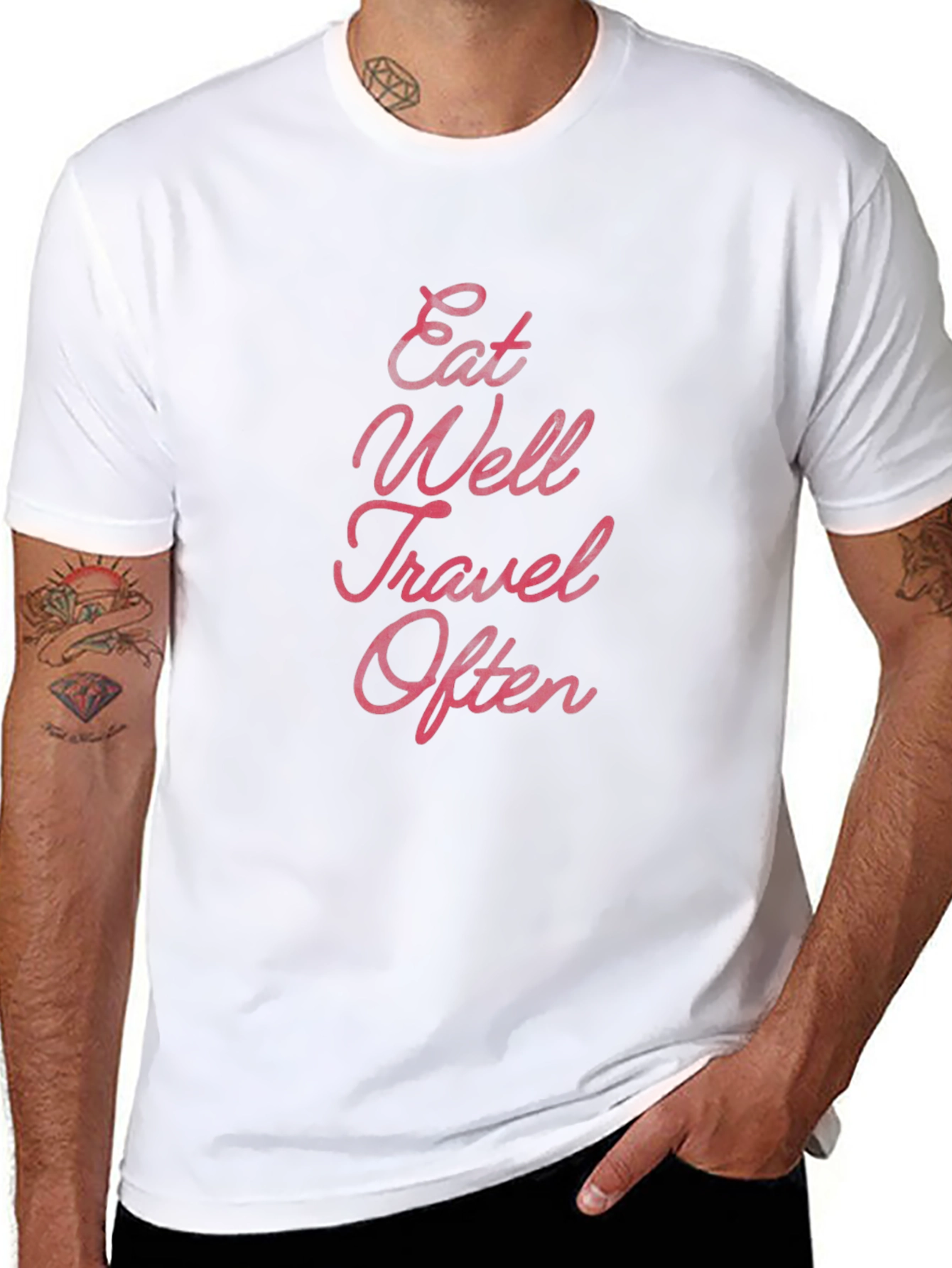 Eat Well Travel Often Graphic Tee