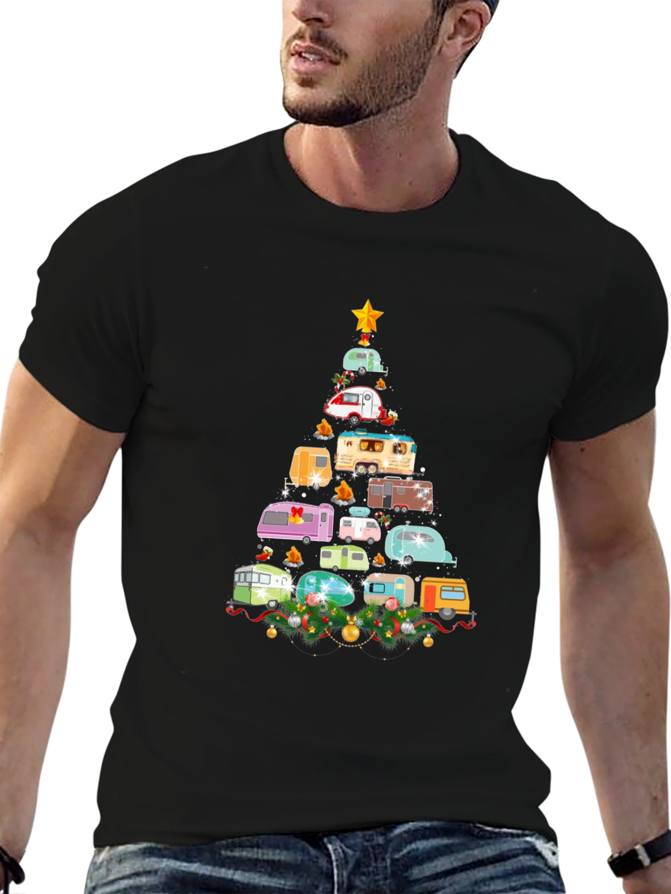Christmas Camper Tree T-Shirt