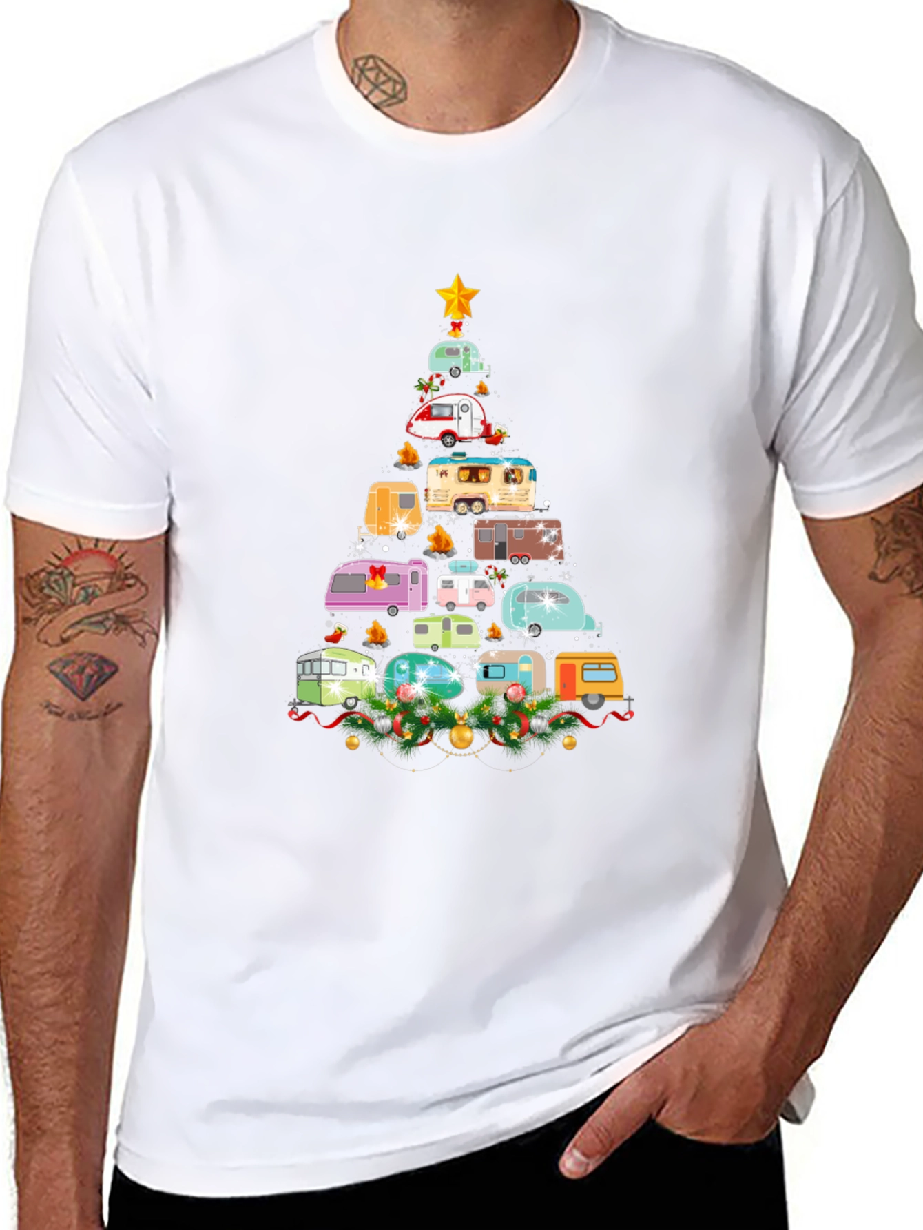 Christmas Camper Tree T-Shirt