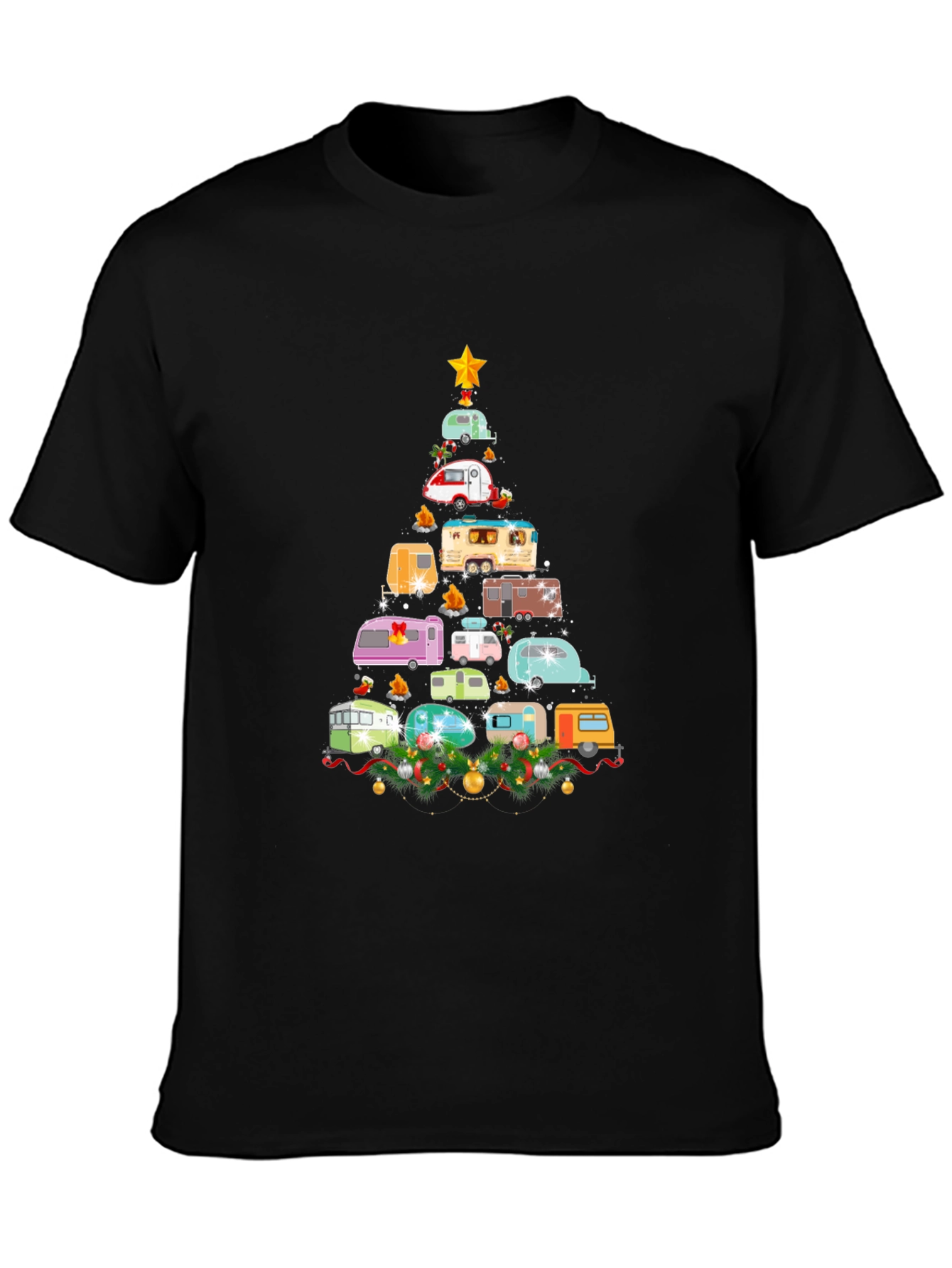 Christmas Camper Tree T-Shirt