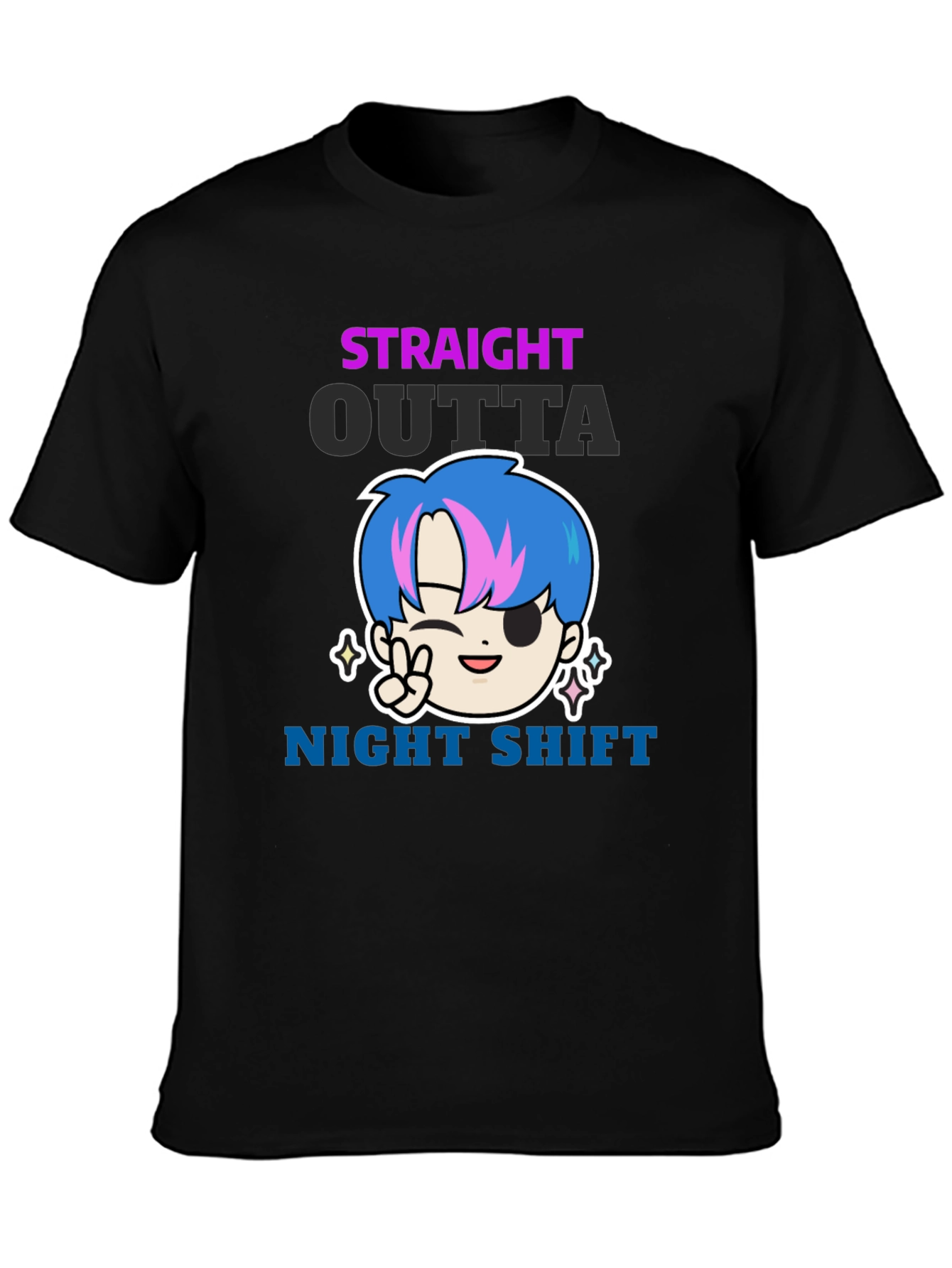 Straight Outta Night Shift Graphic Tee