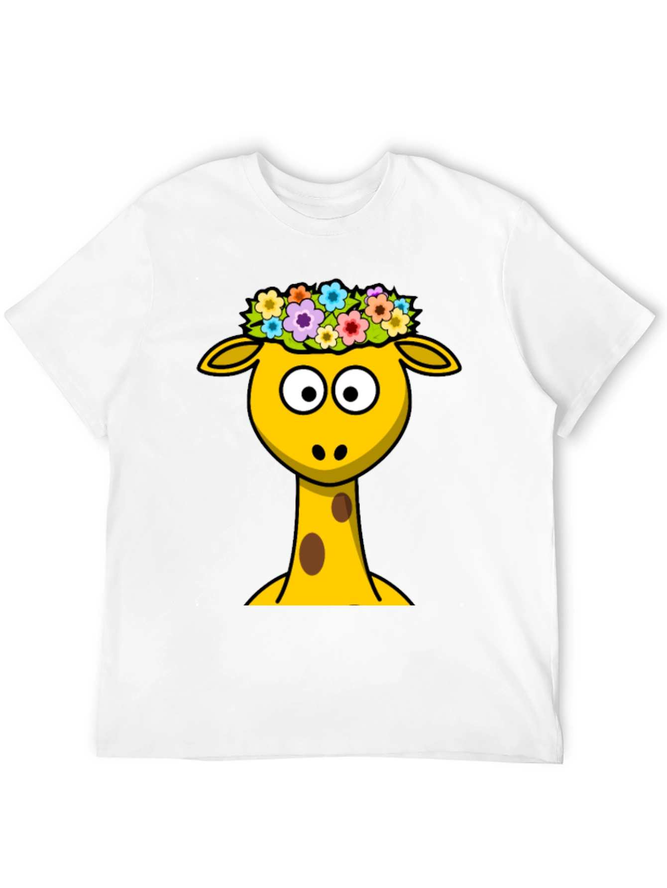 Giraffe Flower Crown Graphic Tee