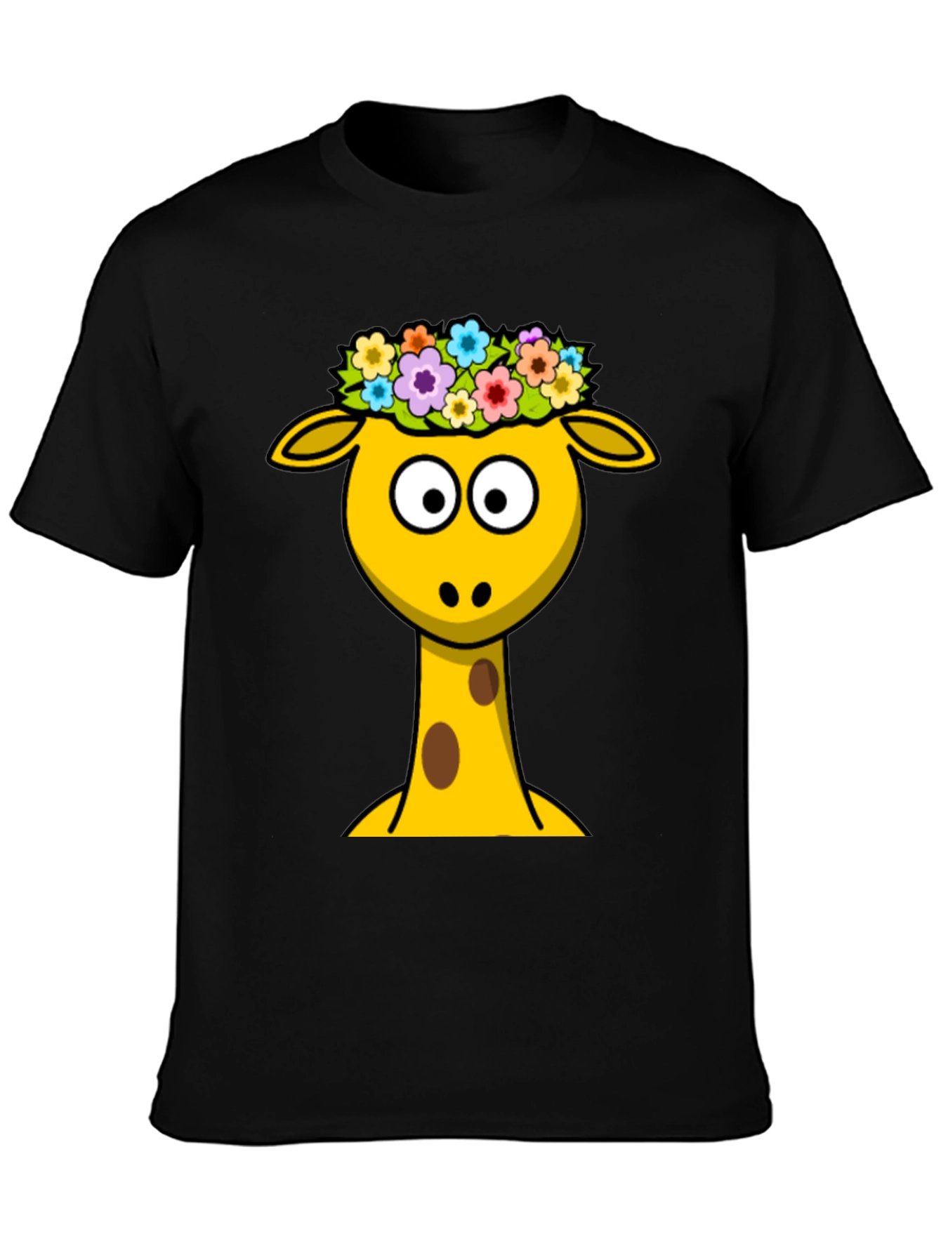 Giraffe Flower Crown Graphic Tee