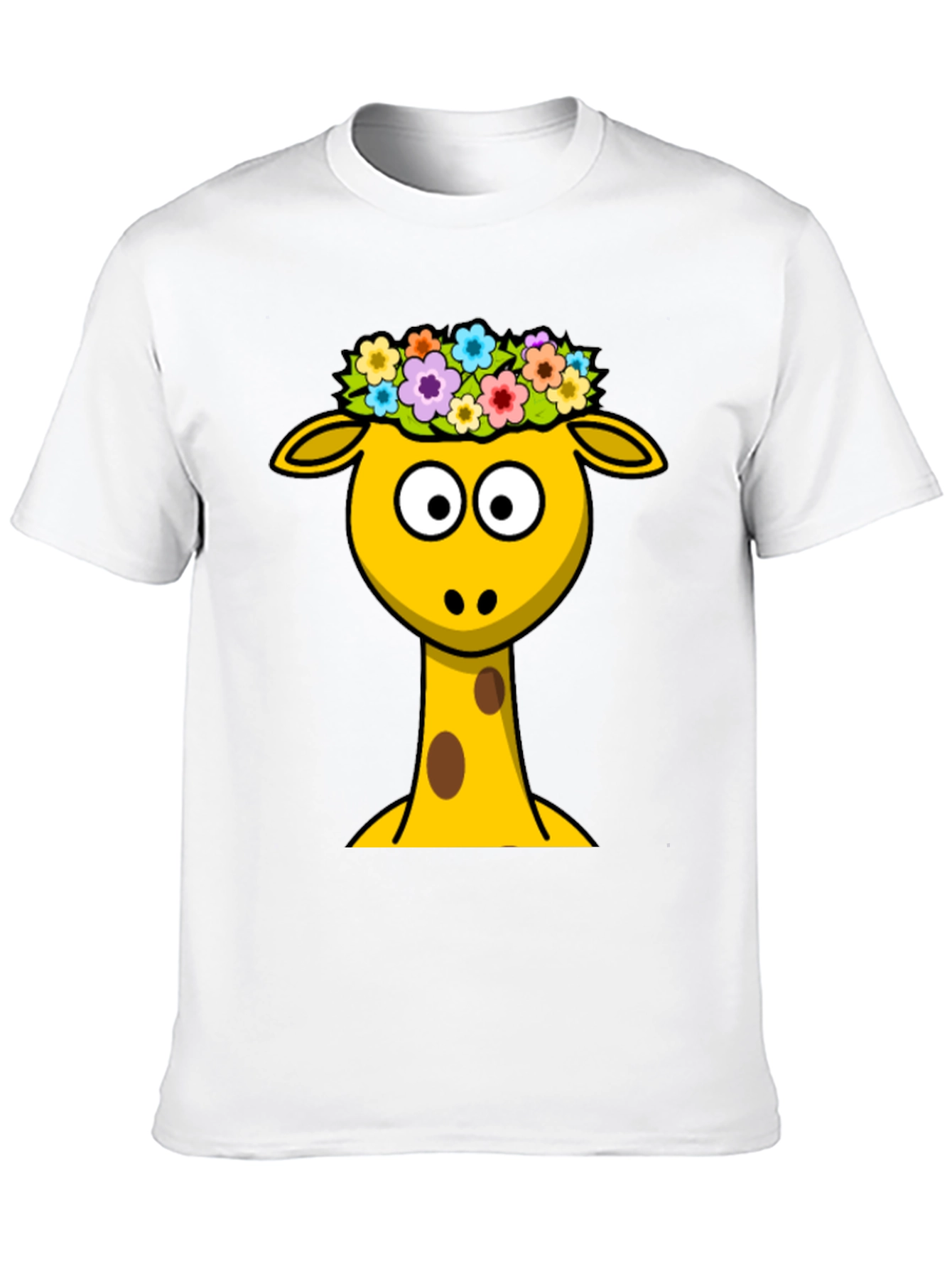 Giraffe Flower Crown Graphic Tee