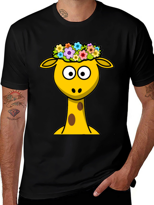 Giraffe Flower Crown Graphic Tee