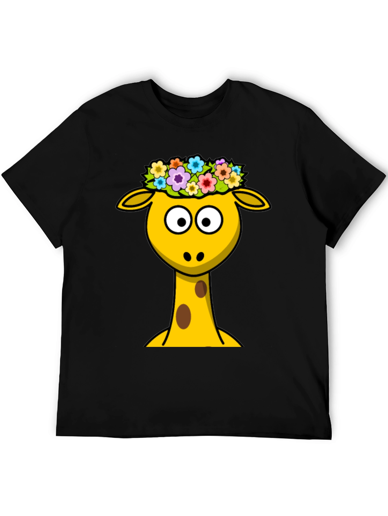 Giraffe Flower Crown Graphic Tee