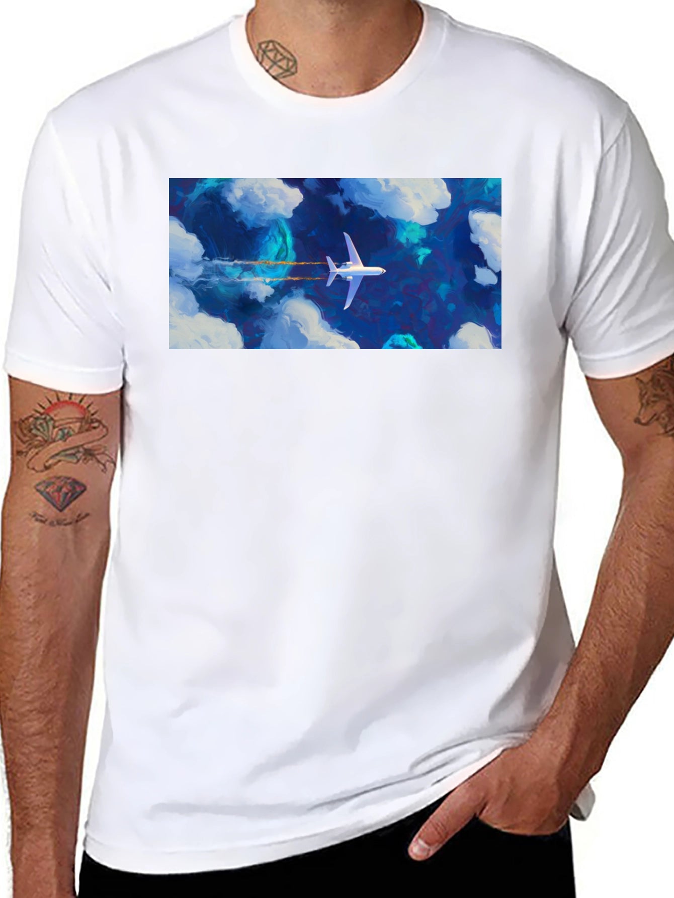 Airplane in the Sky Graphic Tee