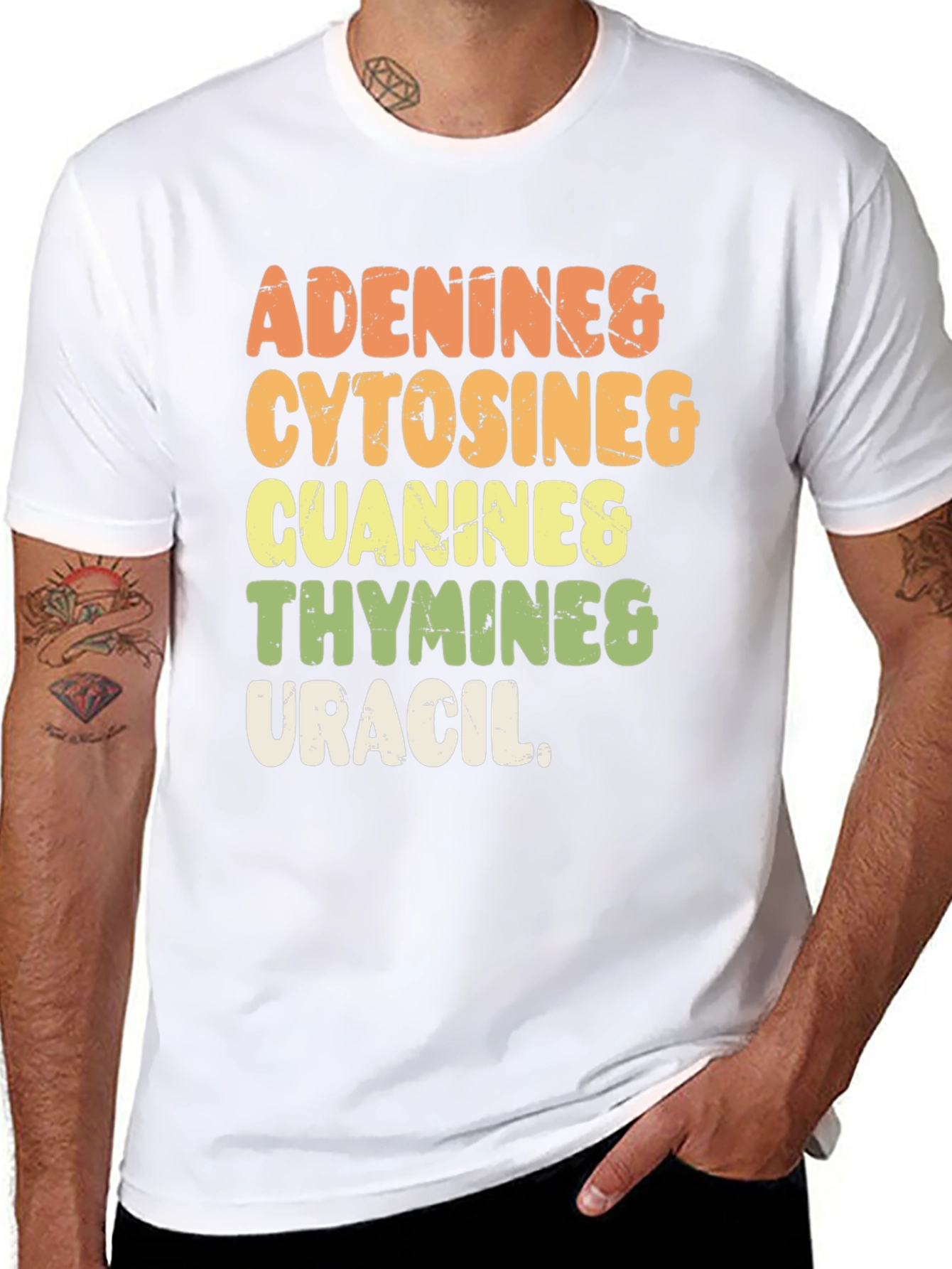 DNA Bases T-Shirt Adenine Cytosine Guanine Thymine