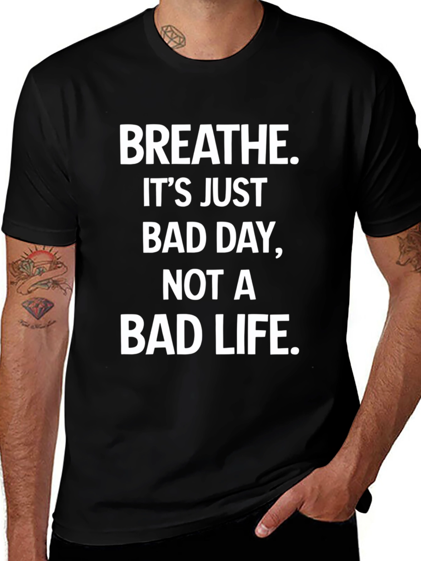 Breathe Graphic T-Shirt - Motivational Unisex Tee