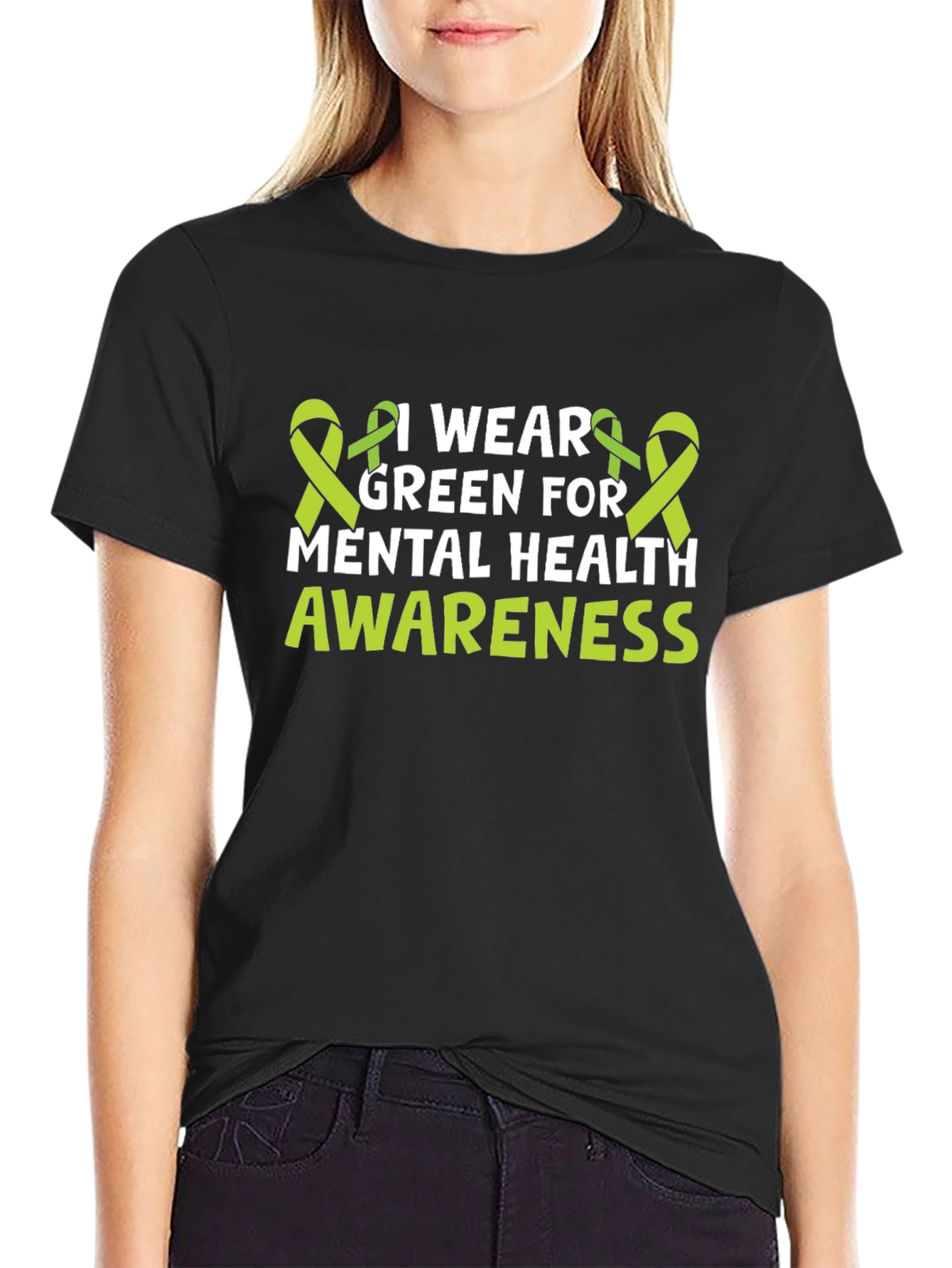 Green Mental Health Awareness T-Shirt