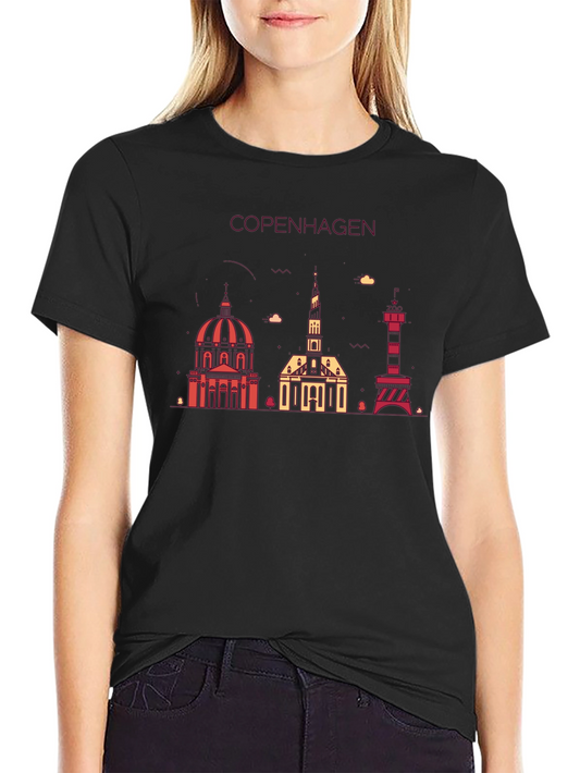 Copenhagen Skyline Graphic Tee